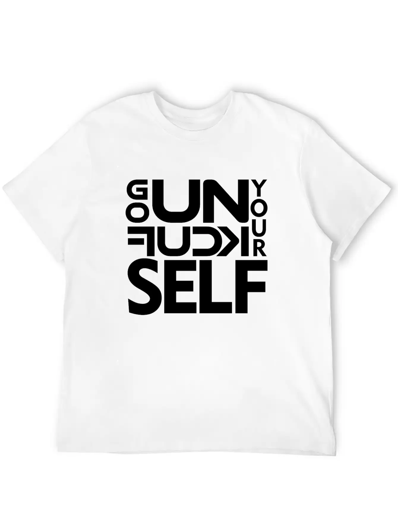 GO UNF K YOURSELF Unisex Casual T-Shirt – Clean Design For Daily Comfort