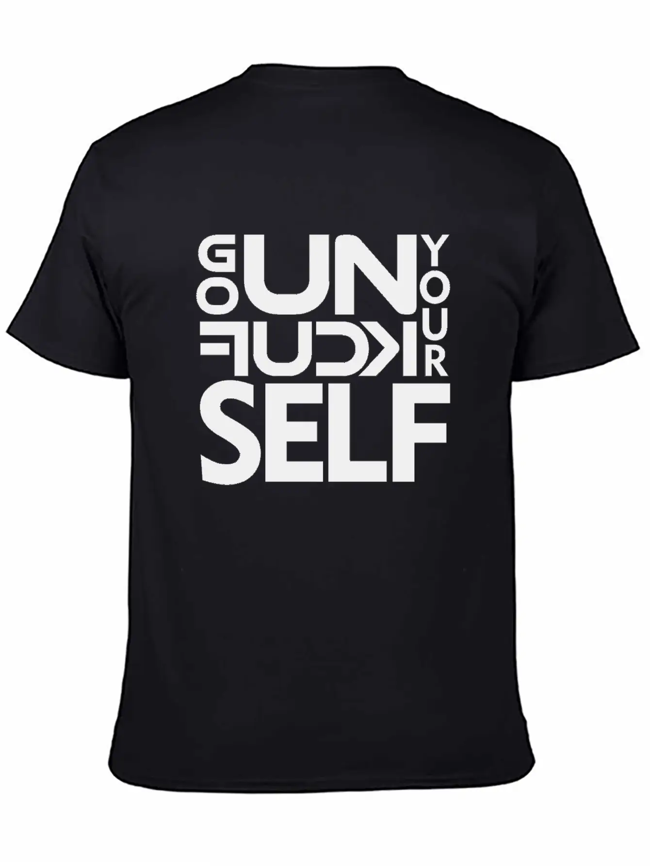 GO UNF K YOURSELF Unisex Casual T-Shirt – Clean Design For Daily Comfort