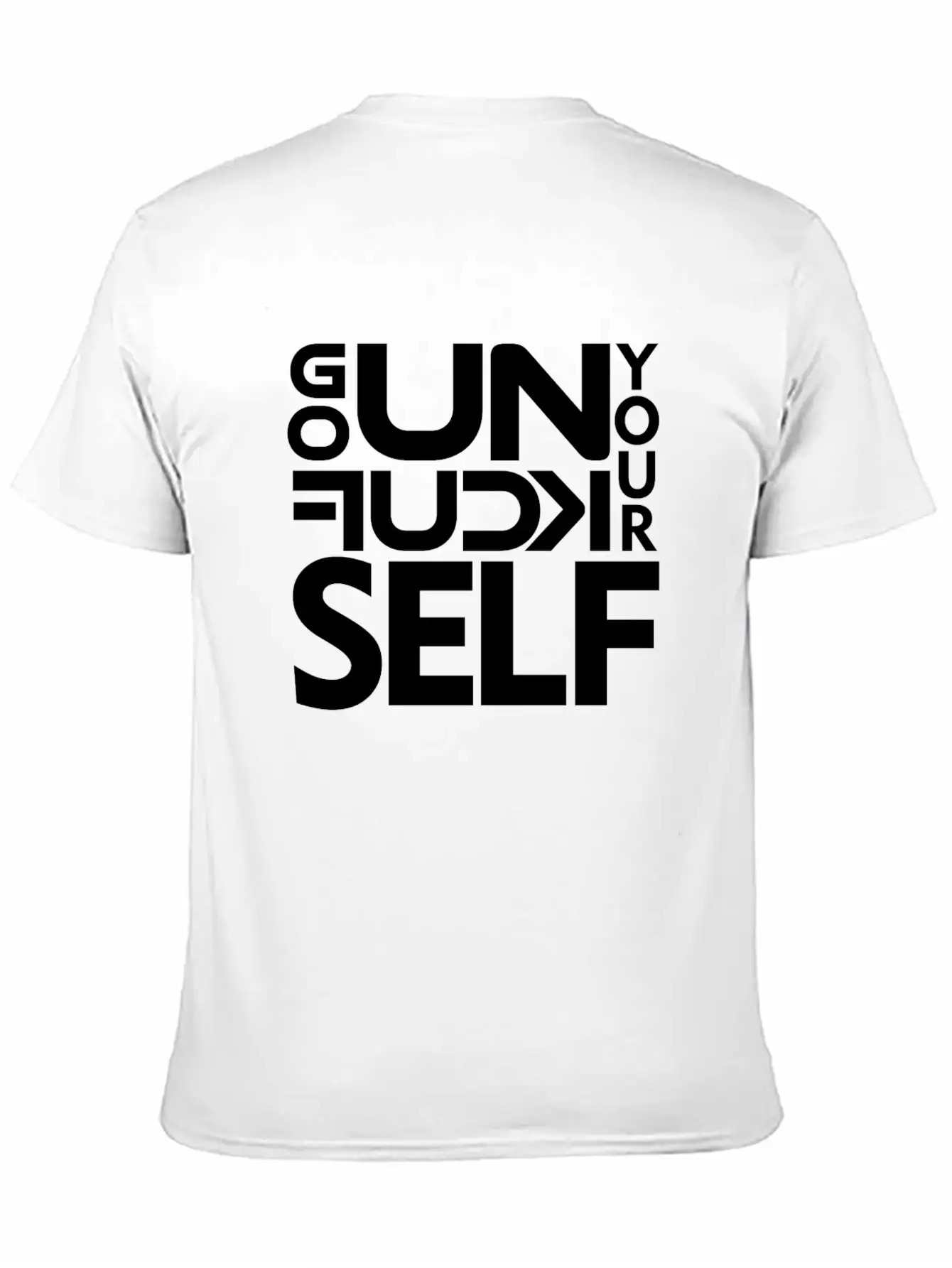 GO UNF K YOURSELF Unisex Casual T-Shirt – Clean Design For Daily Comfort