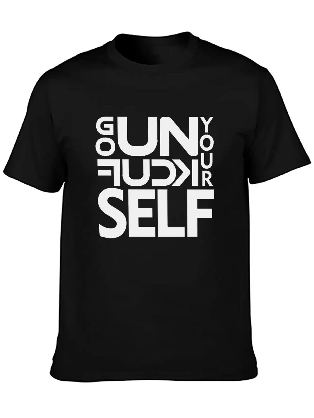 GO UNF K YOURSELF Unisex Casual T-Shirt – Clean Design For Daily Comfort
