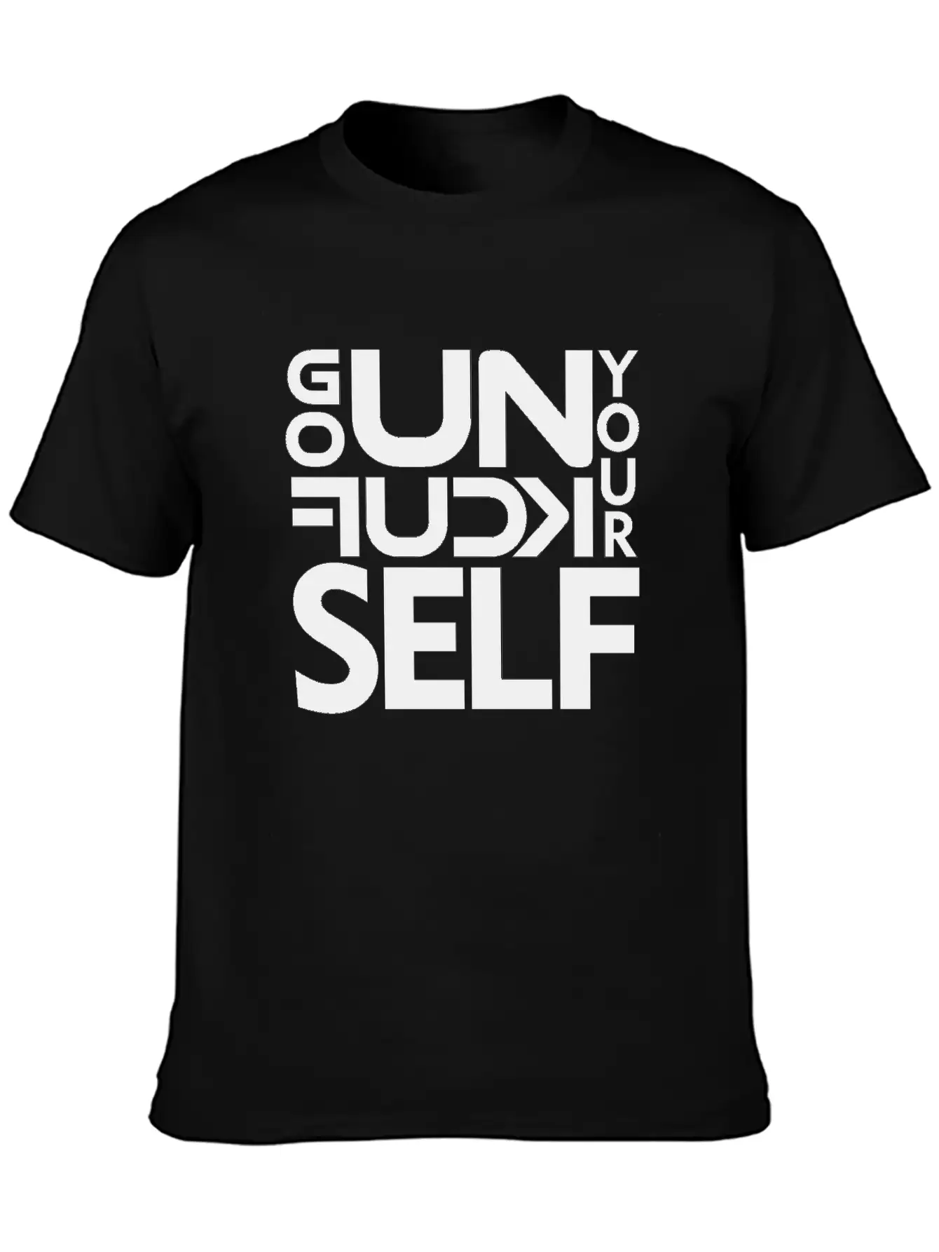 GO UNF K YOURSELF Unisex Casual T-Shirt – Clean Design For Daily Comfort