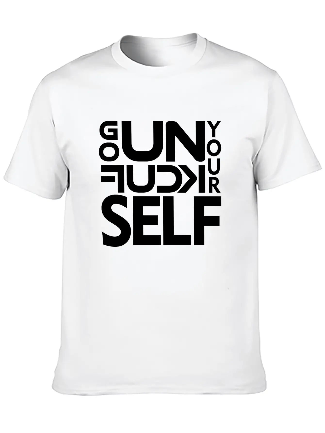 GO UNF K YOURSELF Unisex Casual T-Shirt – Clean Design For Daily Comfort