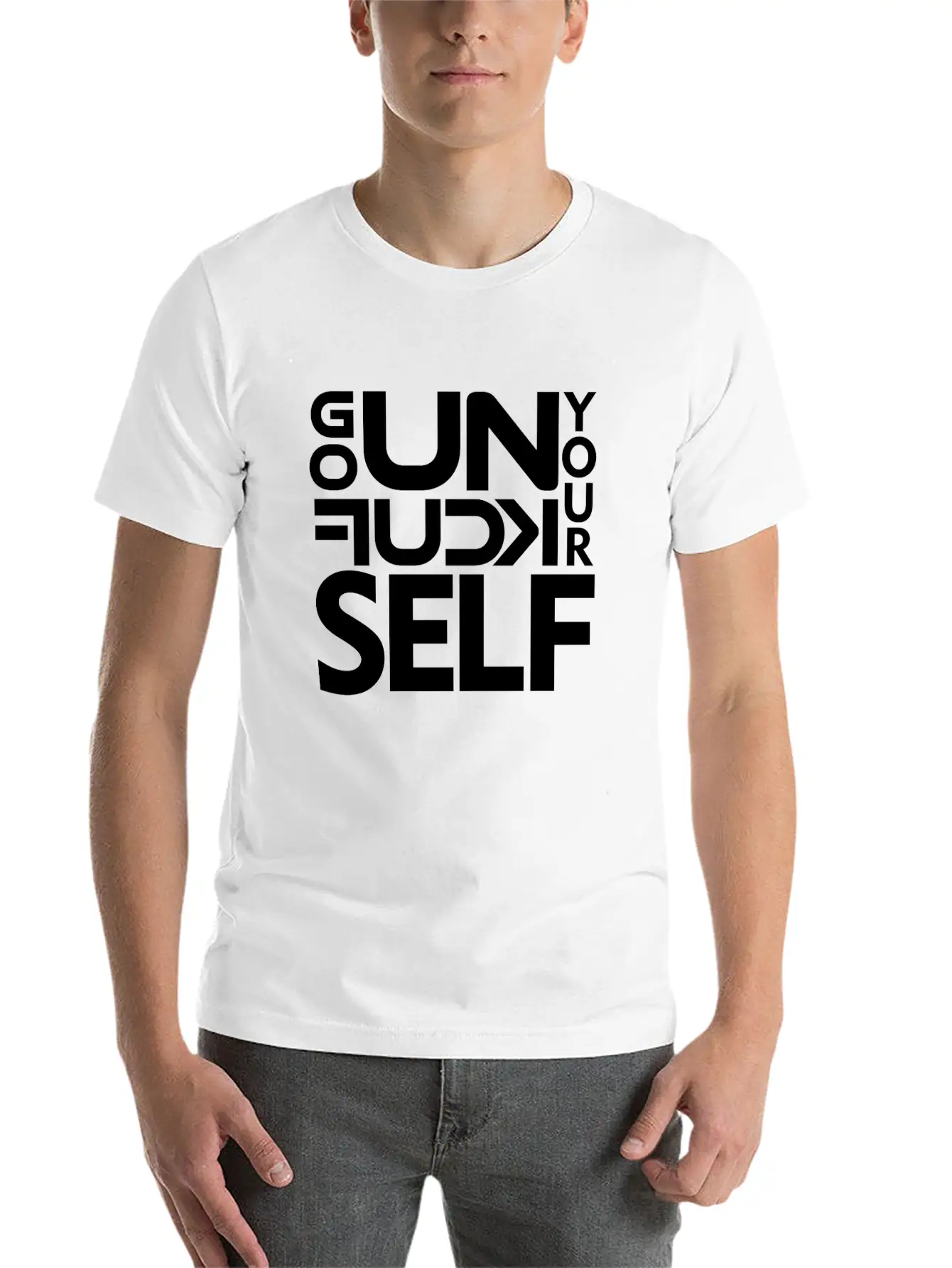 GO UNF K YOURSELF Unisex Casual T-Shirt – Clean Design For Daily Comfort