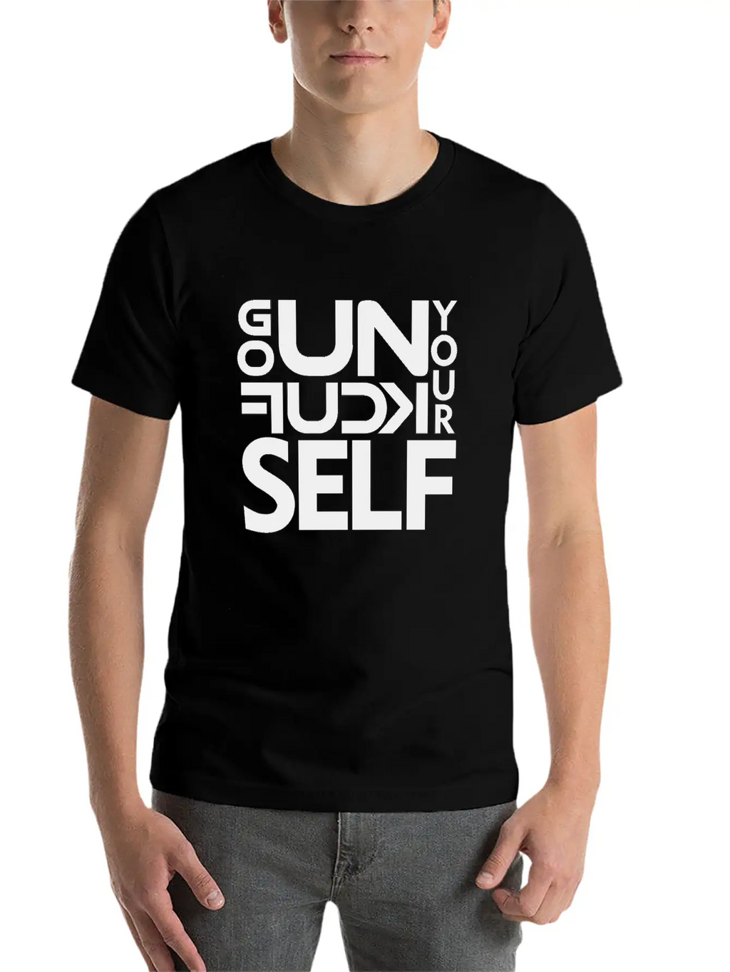 GO UNF K YOURSELF Unisex Casual T-Shirt – Clean Design For Daily Comfort