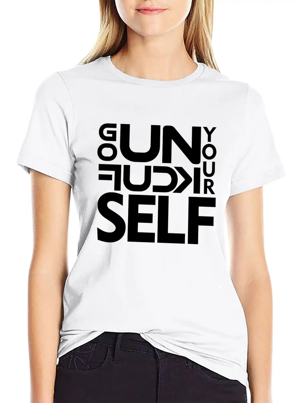 GO UNF K YOURSELF Unisex Casual T-Shirt – Clean Design For Daily Comfort
