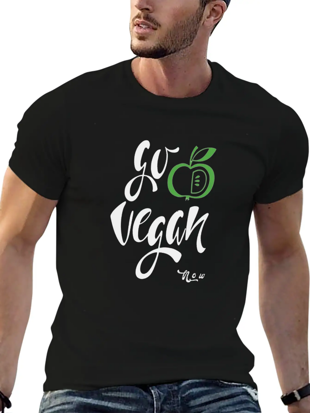 Go Vegan Now Unisex Casual T-Shirt – Clean Design For Daily Comfort