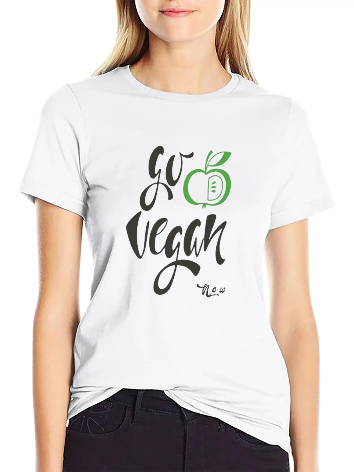 Go Vegan Now Unisex Casual T-Shirt – Clean Design For Daily Comfort