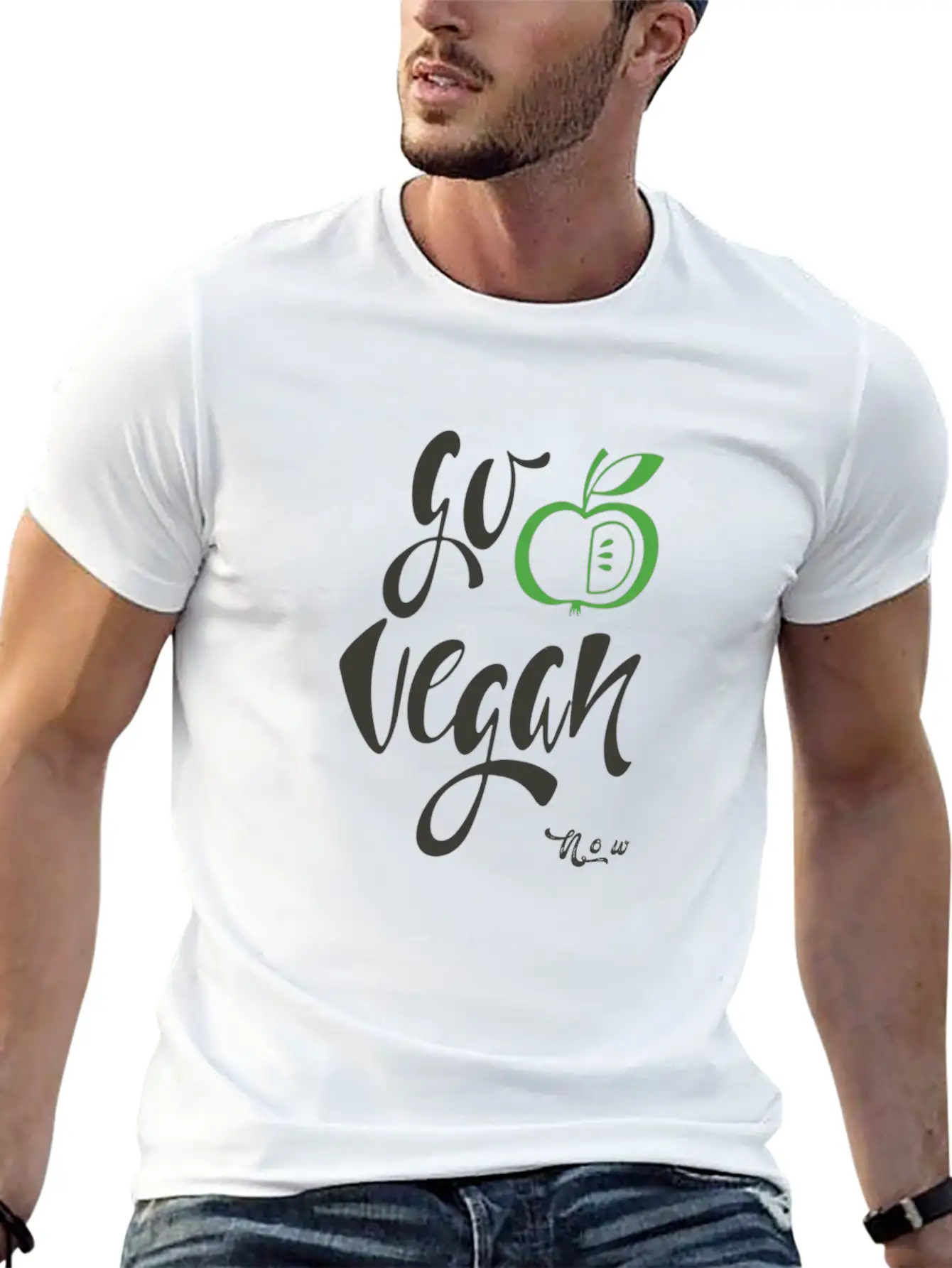 Go Vegan Now Unisex Casual T-Shirt – Clean Design For Daily Comfort