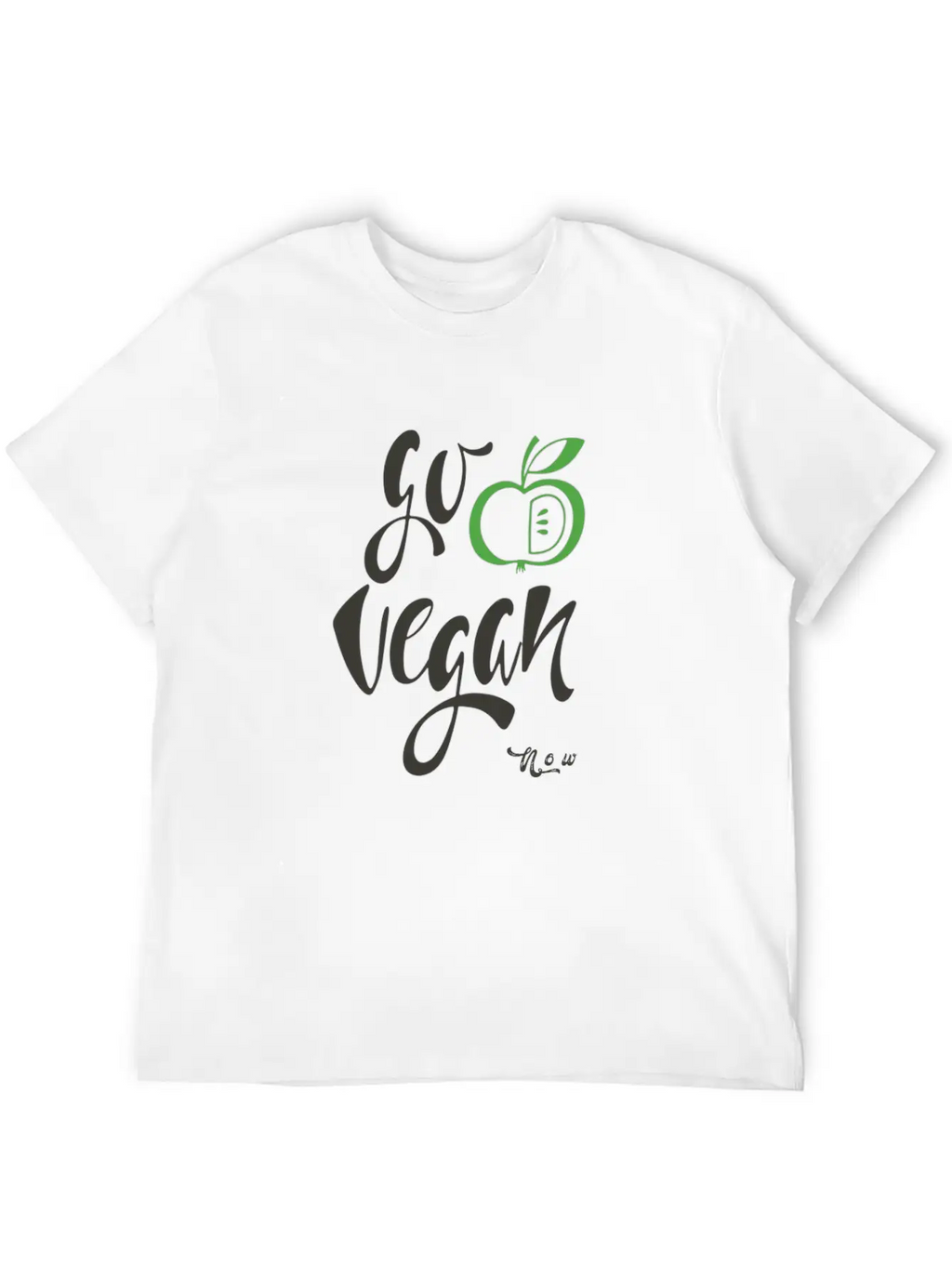 Go Vegan Now Unisex Casual T-Shirt – Clean Design For Daily Comfort