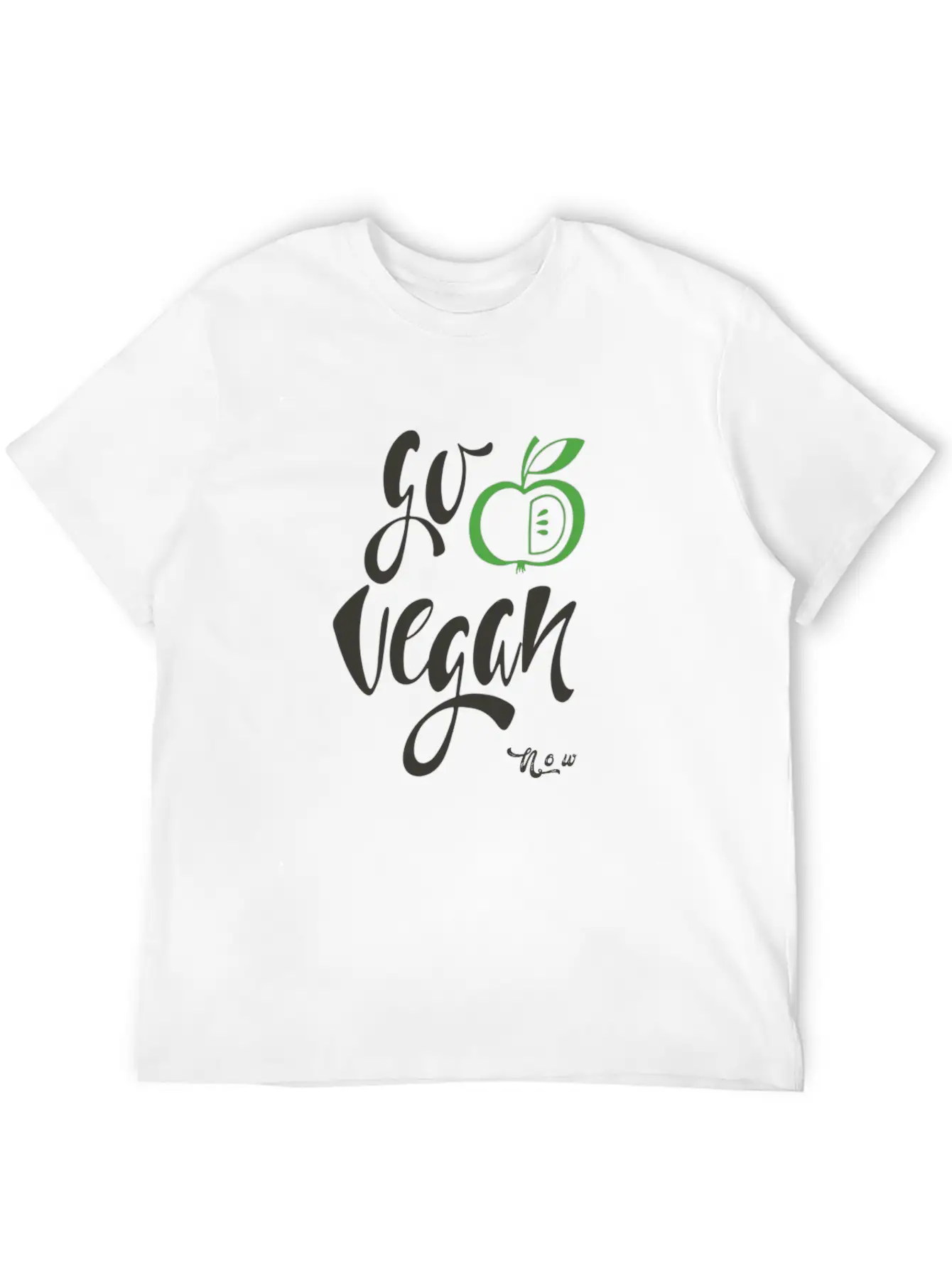 Go Vegan Now Unisex Casual T-Shirt – Clean Design For Daily Comfort