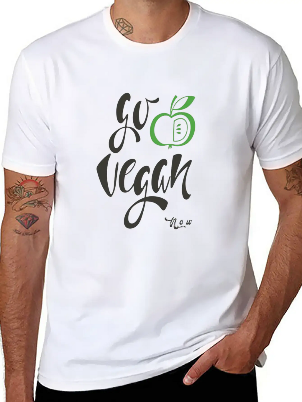 Go Vegan Now Unisex Casual T-Shirt – Clean Design For Daily Comfort