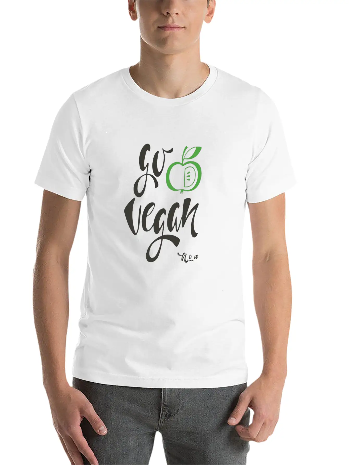 Go Vegan Now Unisex Casual T-Shirt – Clean Design For Daily Comfort