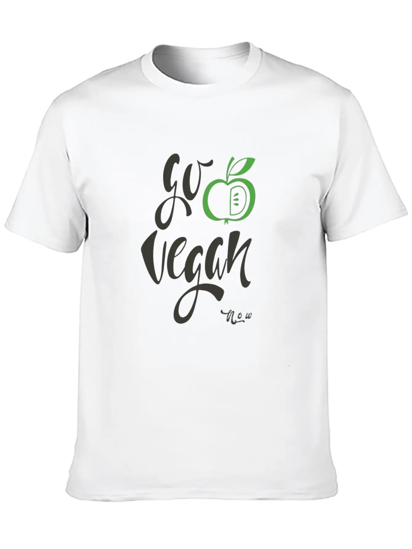 Go Vegan Now Unisex Casual T-Shirt – Clean Design For Daily Comfort