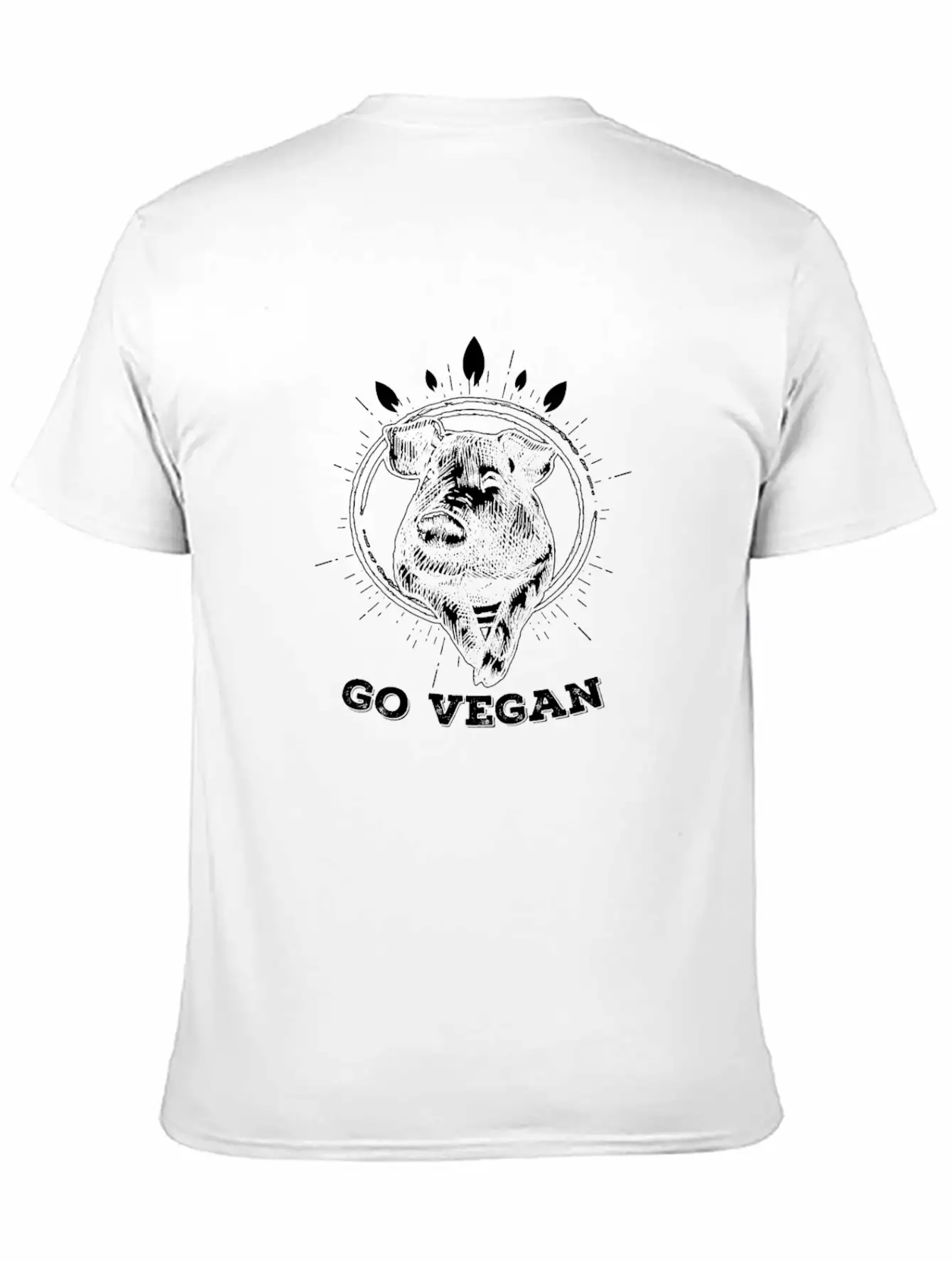 Go Vegan Vegetarian Veganism Wellness Healthy Unisex Casual T-Shirt – Clean Design For Daily Comfort