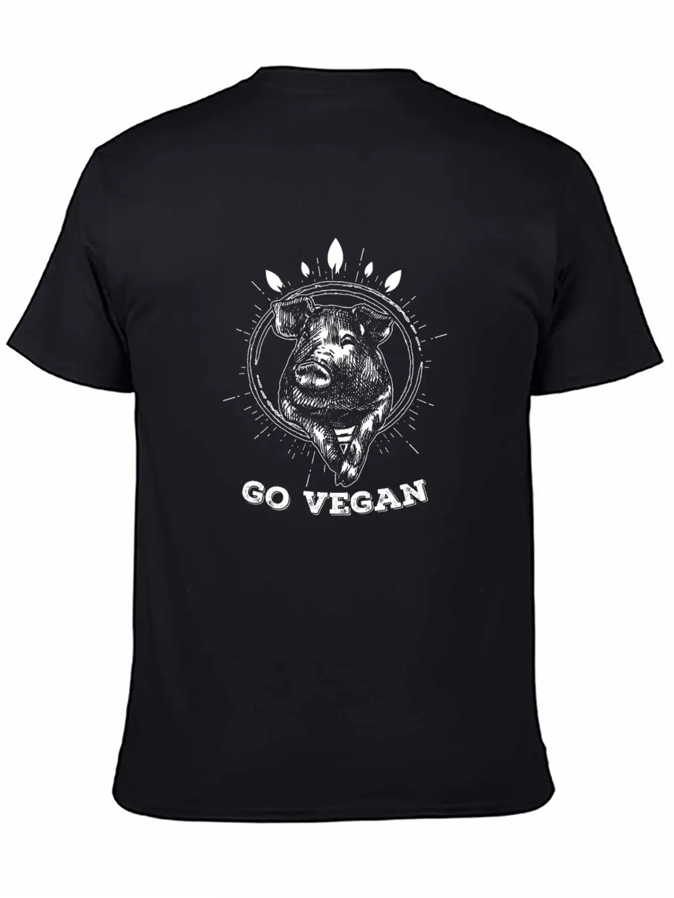 Go Vegan Vegetarian Veganism Wellness Healthy Unisex Casual T-Shirt – Clean Design For Daily Comfort