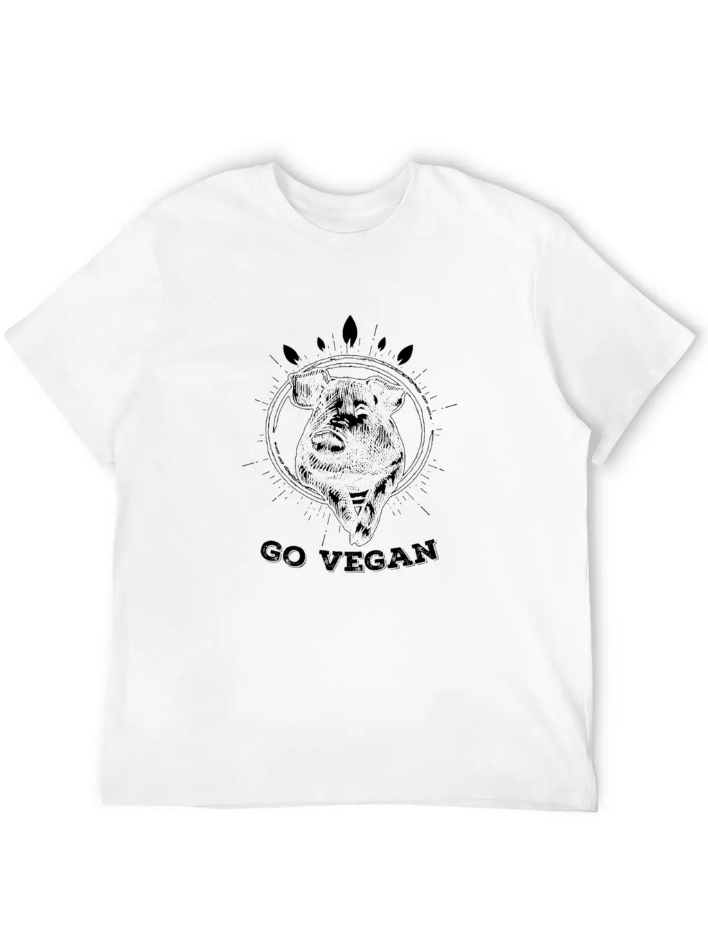 Go Vegan Vegetarian Veganism Wellness Healthy Unisex Casual T-Shirt – Clean Design For Daily Comfort