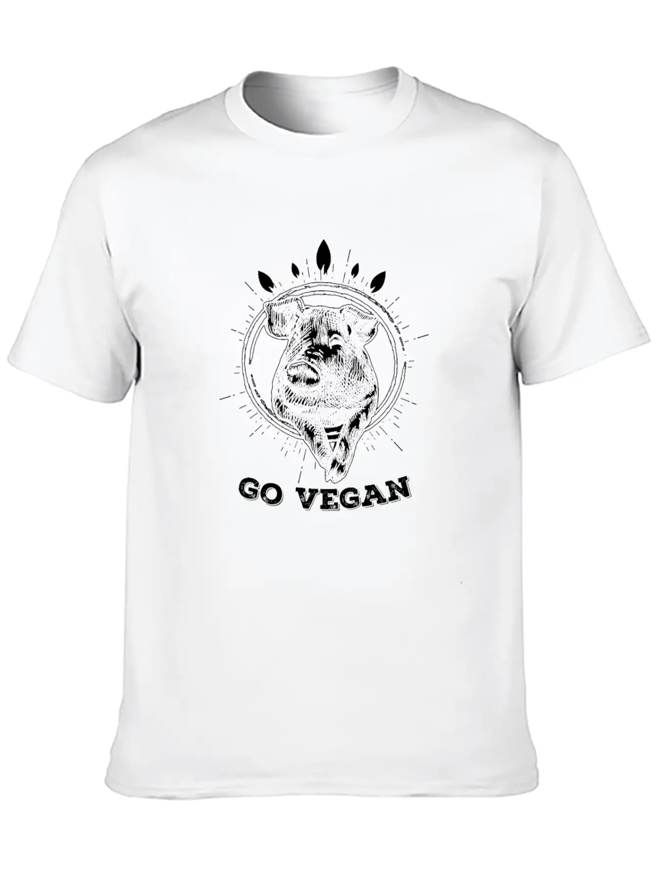 Go Vegan Vegetarian Veganism Wellness Healthy Unisex Casual T-Shirt – Clean Design For Daily Comfort