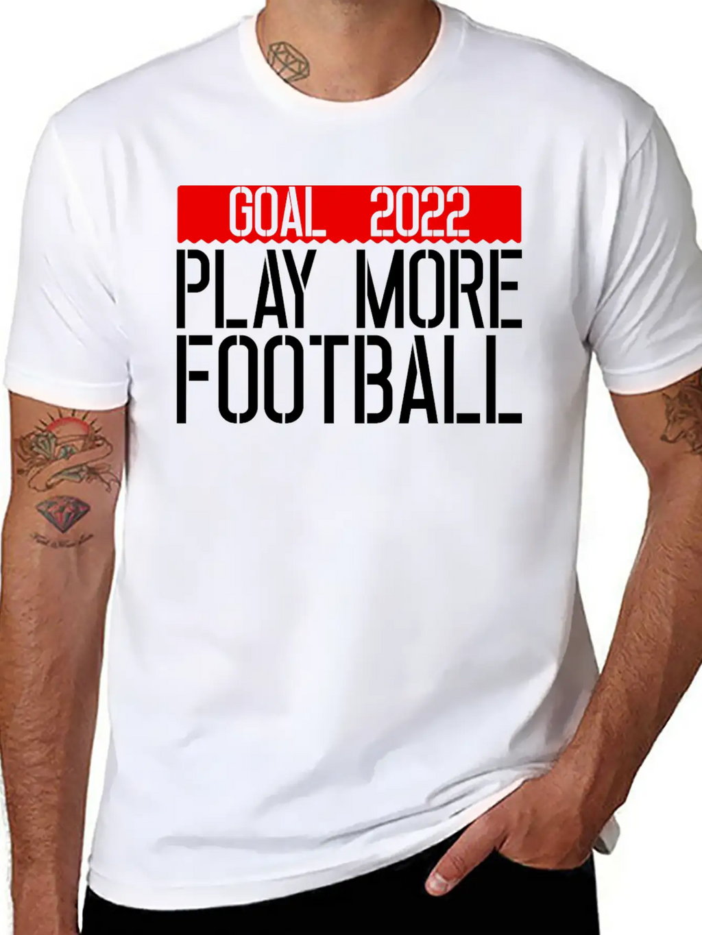 Goal 2022 Play More Football 3 Unisex Casual T-Shirt – Clean Design For Daily Comfort