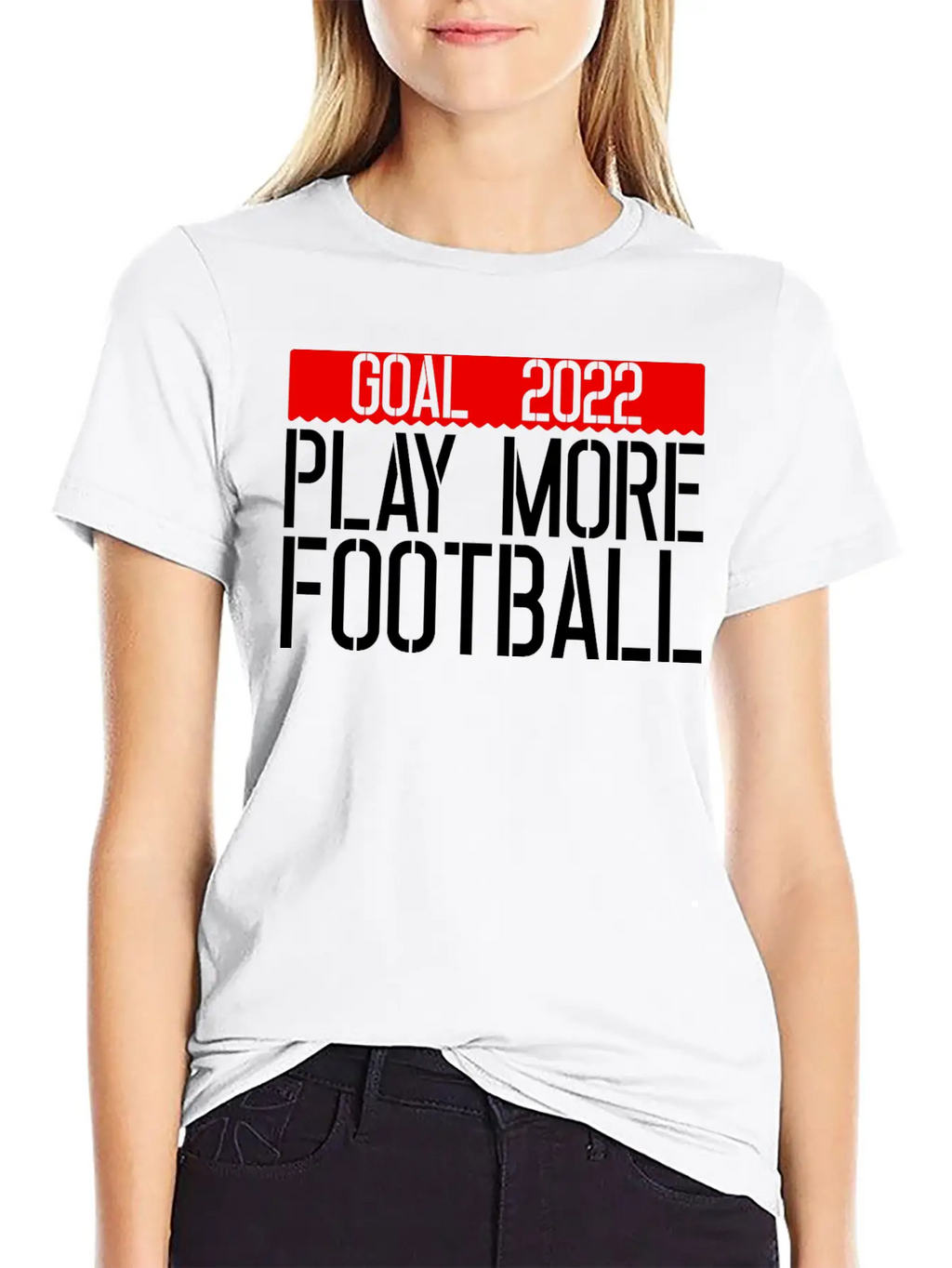 Goal 2022 Play More Football 3 Unisex Casual T-Shirt – Clean Design For Daily Comfort