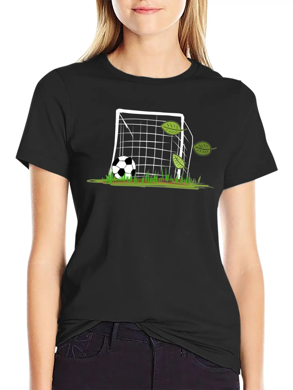 Goal Soccer Leaf Leaves Outdoors Sport Unisex Casual T-Shirt – Clean Design For Daily Comfort