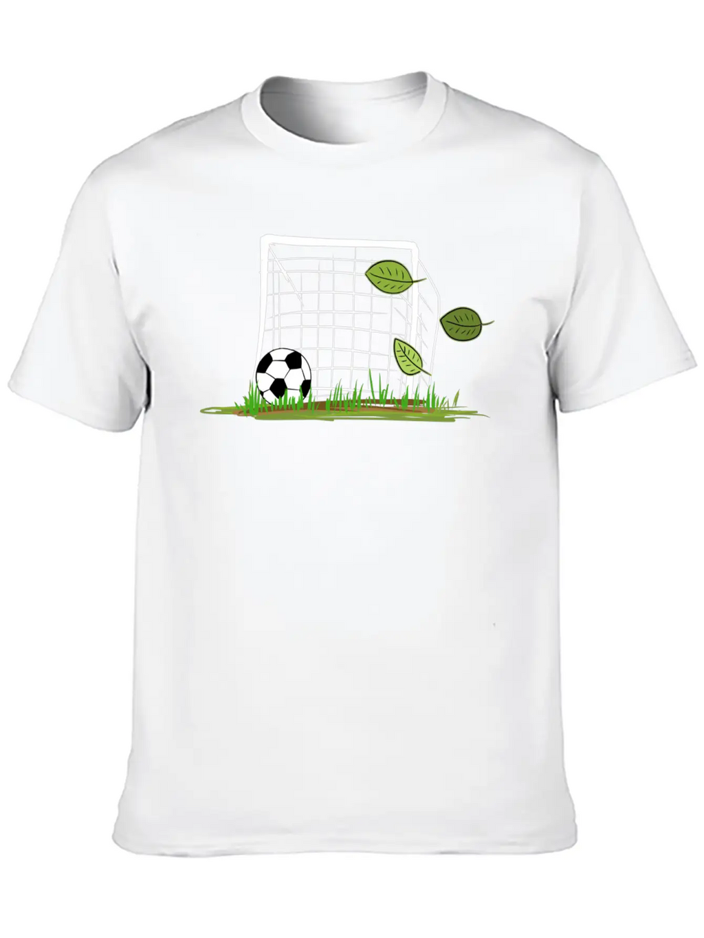 Goal Soccer Leaf Leaves Outdoors Sport Unisex Casual T-Shirt – Clean Design For Daily Comfort