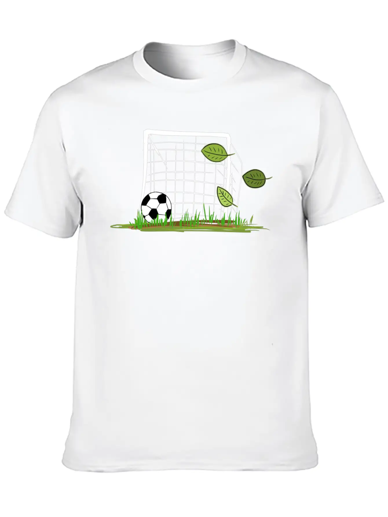 Goal Soccer Leaf Leaves Outdoors Sport Unisex Casual T-Shirt – Clean Design For Daily Comfort
