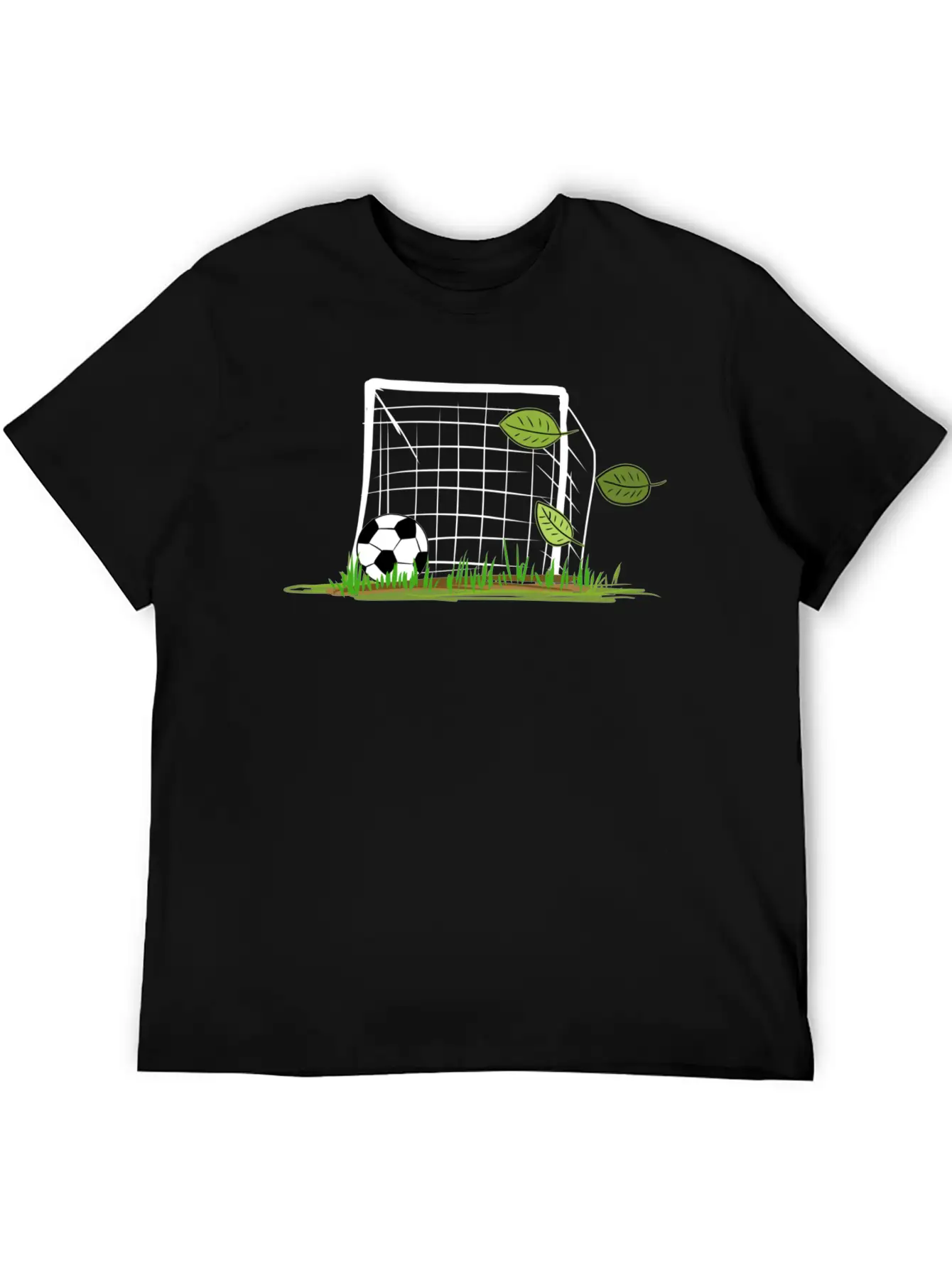 Goal Soccer Leaf Leaves Outdoors Sport Unisex Casual T-Shirt – Clean Design For Daily Comfort