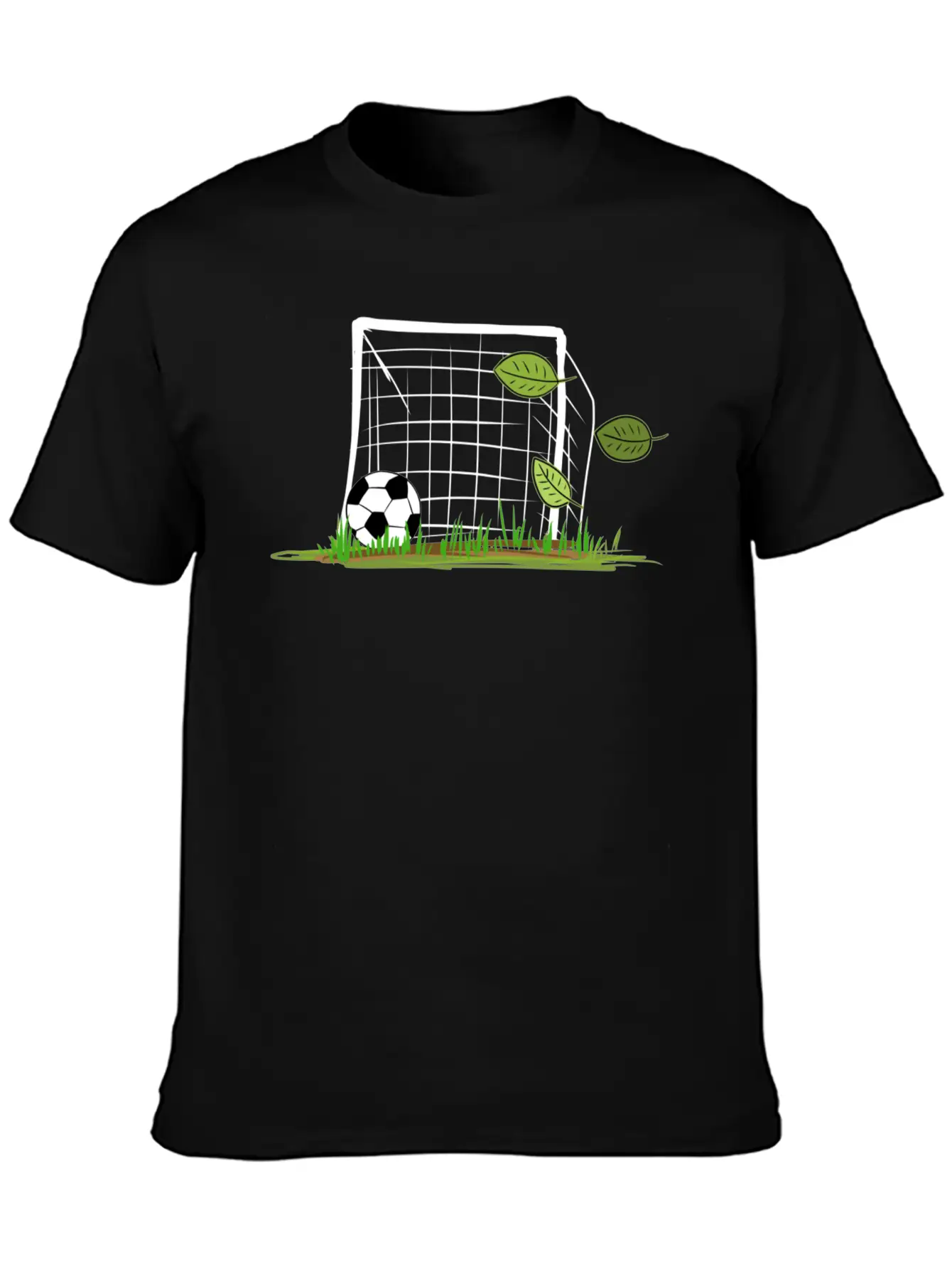 Goal Soccer Leaf Leaves Outdoors Sport Unisex Casual T-Shirt – Clean Design For Daily Comfort