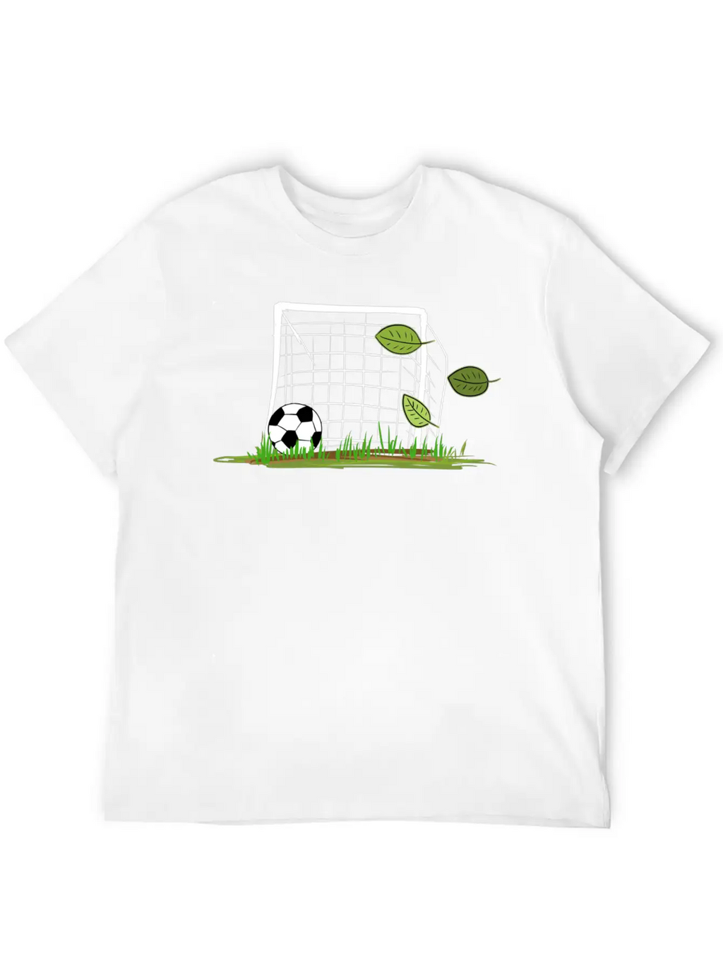 Goal Soccer Leaf Leaves Outdoors Sport Unisex Casual T-Shirt – Clean Design For Daily Comfort