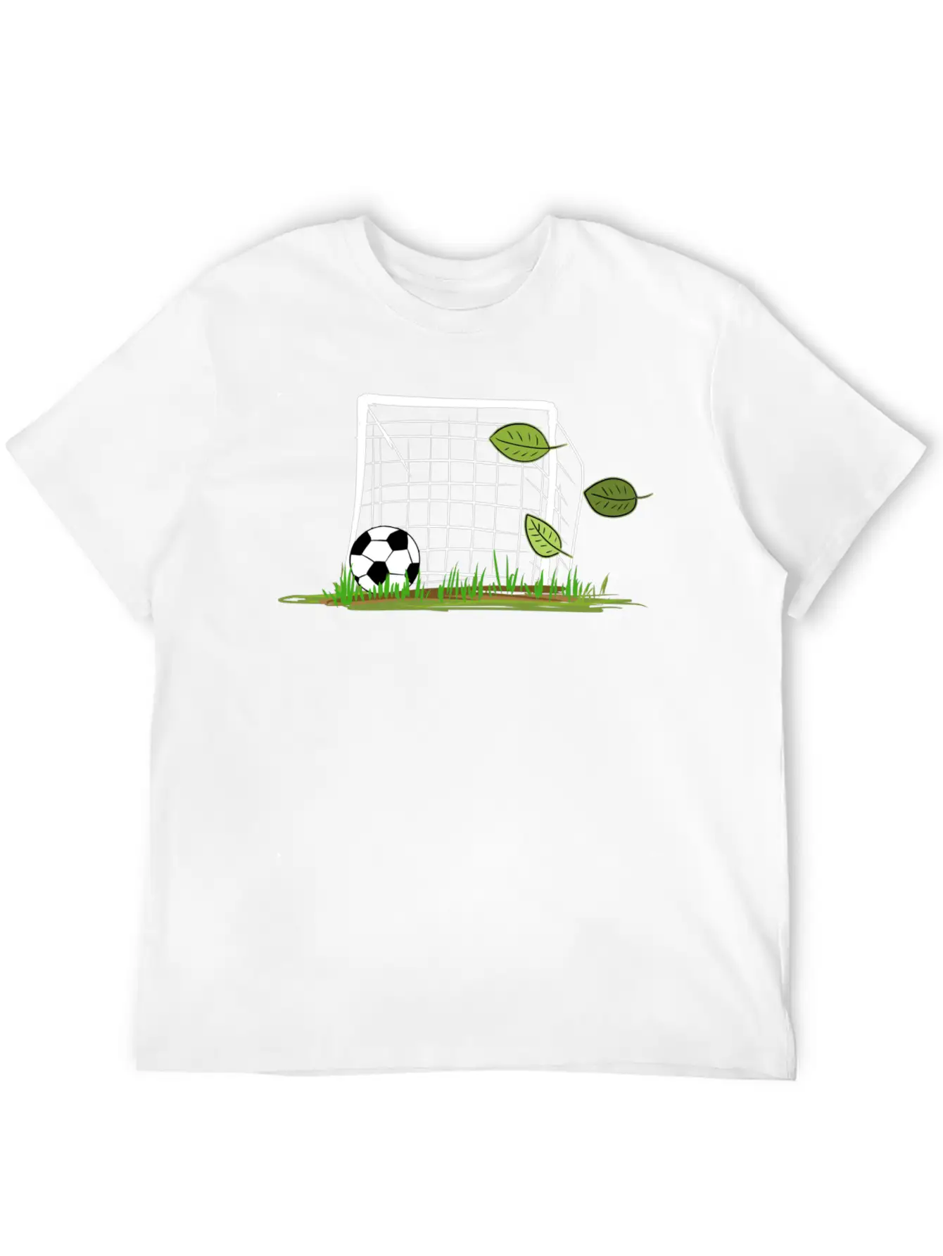 Goal Soccer Leaf Leaves Outdoors Sport Unisex Casual T-Shirt – Clean Design For Daily Comfort
