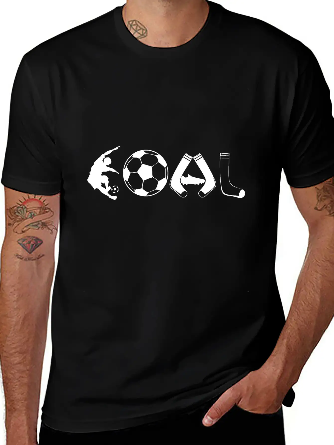 Goal Soccer Love Casual Graphic T-Shirt – Simple And Comfortable Daily Wear