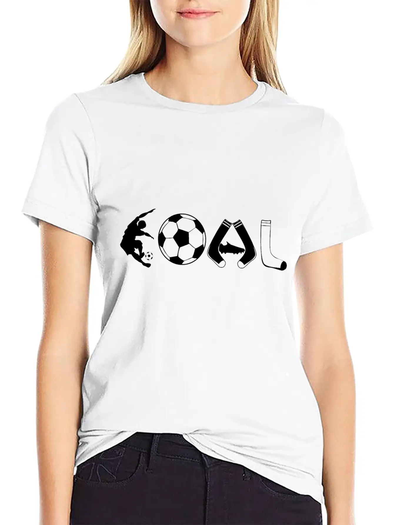 Goal Soccer Love Casual Graphic T-Shirt – Simple And Comfortable Daily Wear