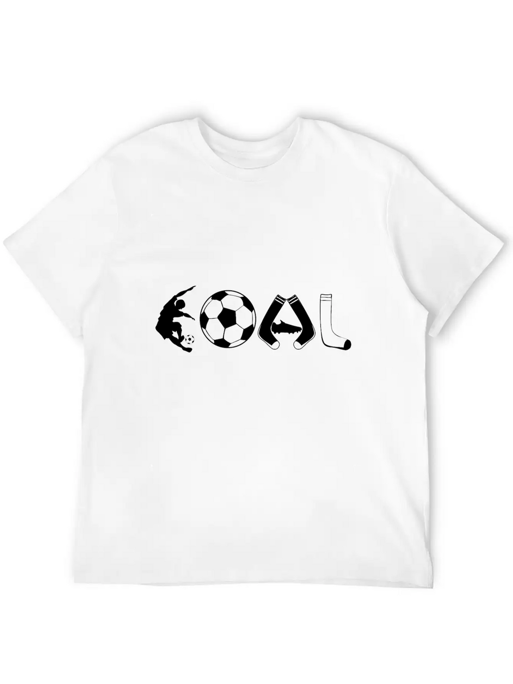 Goal Soccer Love Casual Graphic T-Shirt – Simple And Comfortable Daily Wear