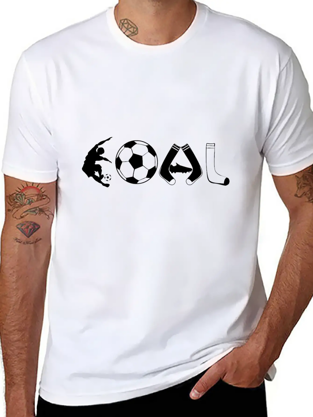 Goal Soccer Love Casual Graphic T-Shirt – Simple And Comfortable Daily Wear