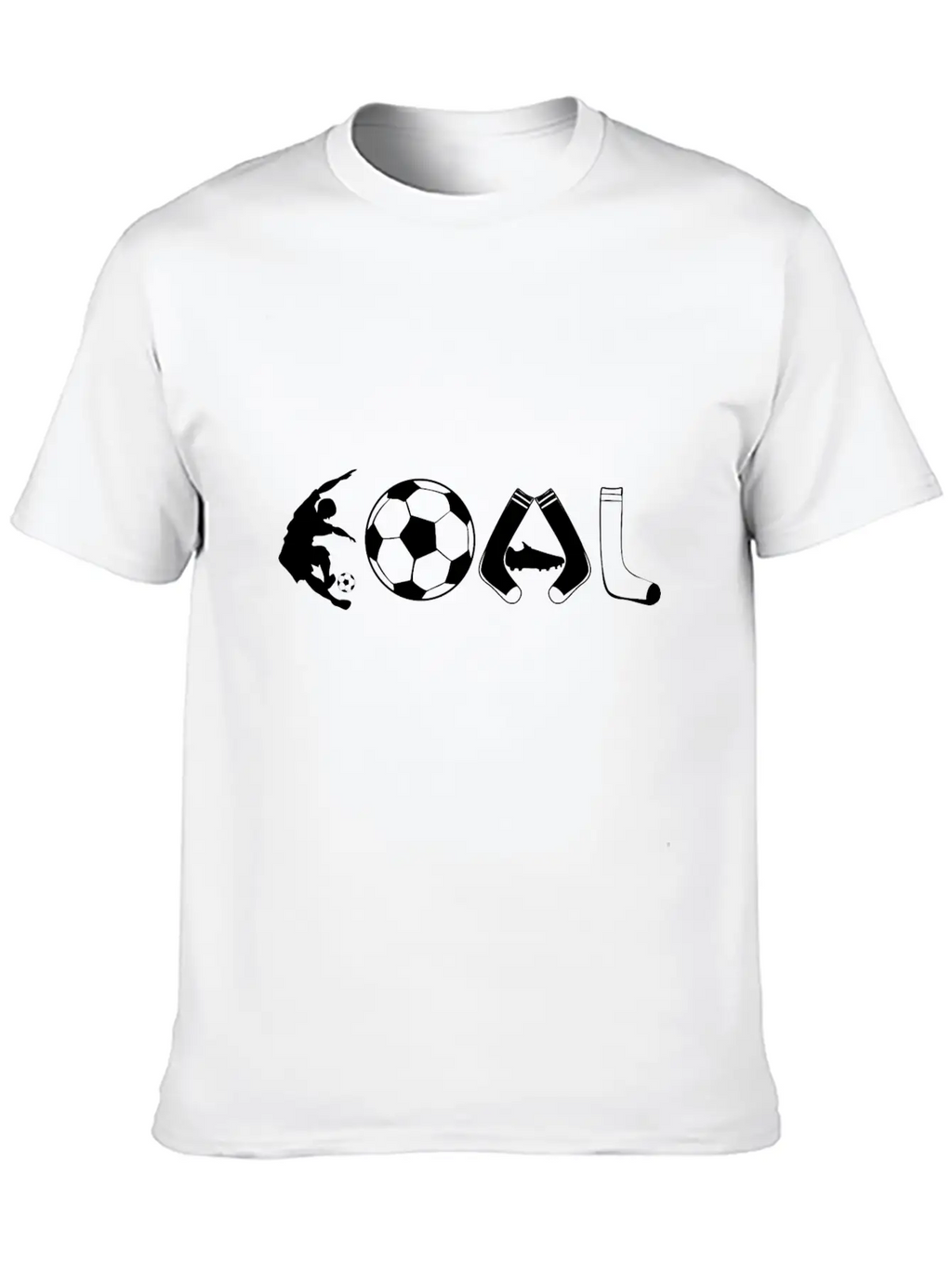 Goal Soccer Love Casual Graphic T-Shirt – Simple And Comfortable Daily Wear