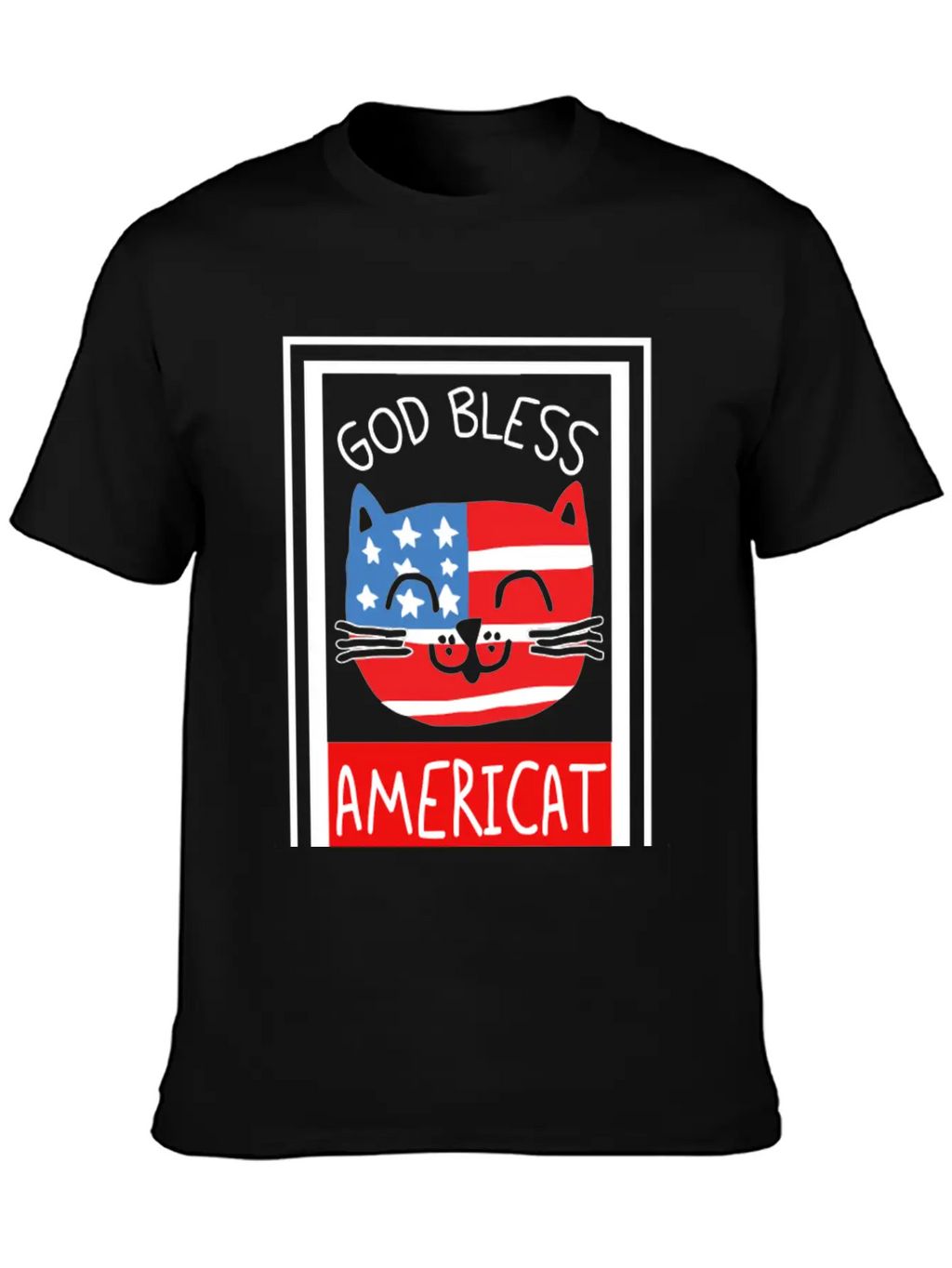 God Bless Americat Unisex Short Sleeve Soft Cotton T-Shirt – Casual Everyday Wear