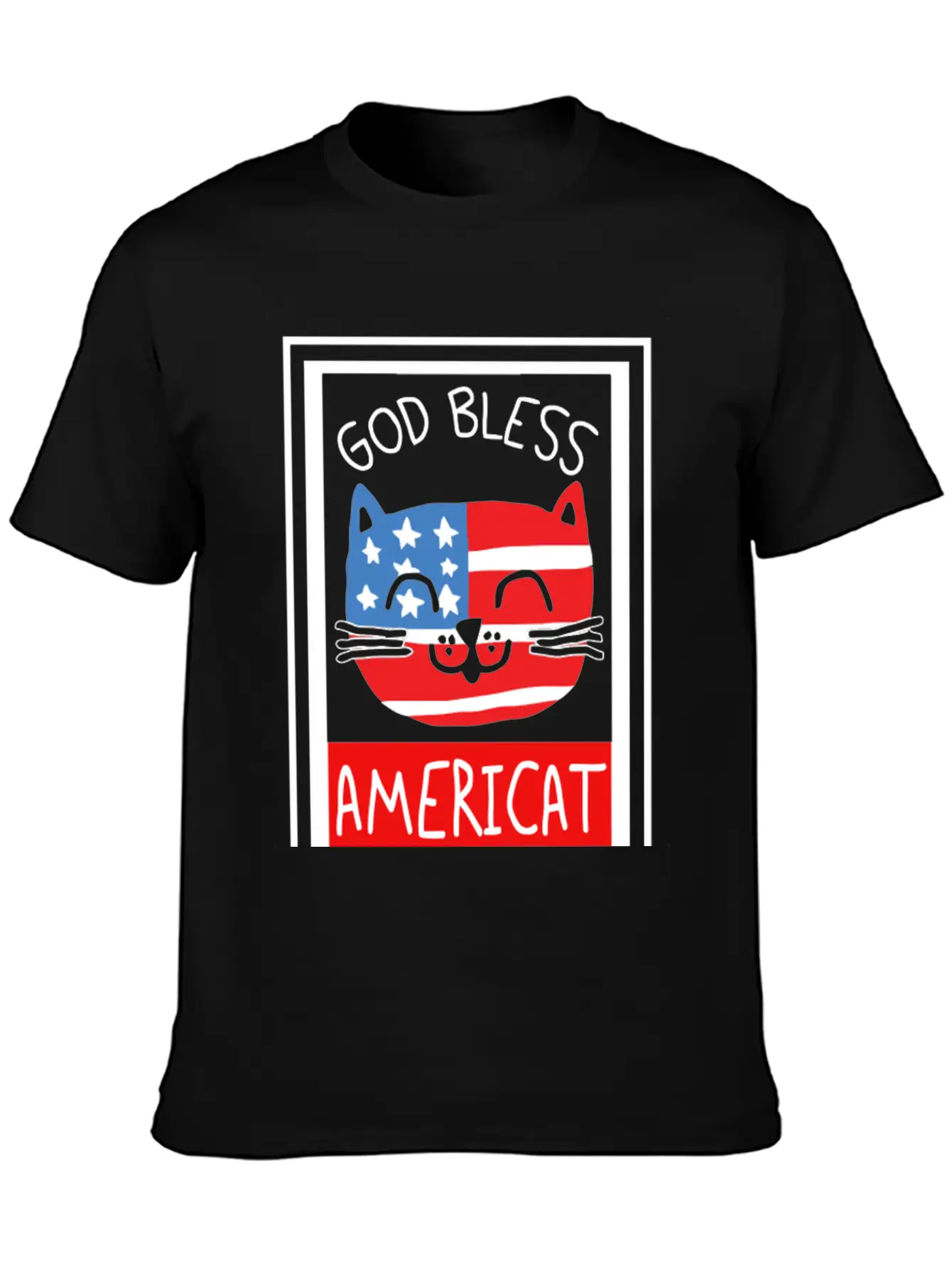 God Bless Americat Unisex Short Sleeve Soft Cotton T-Shirt – Casual Everyday Wear