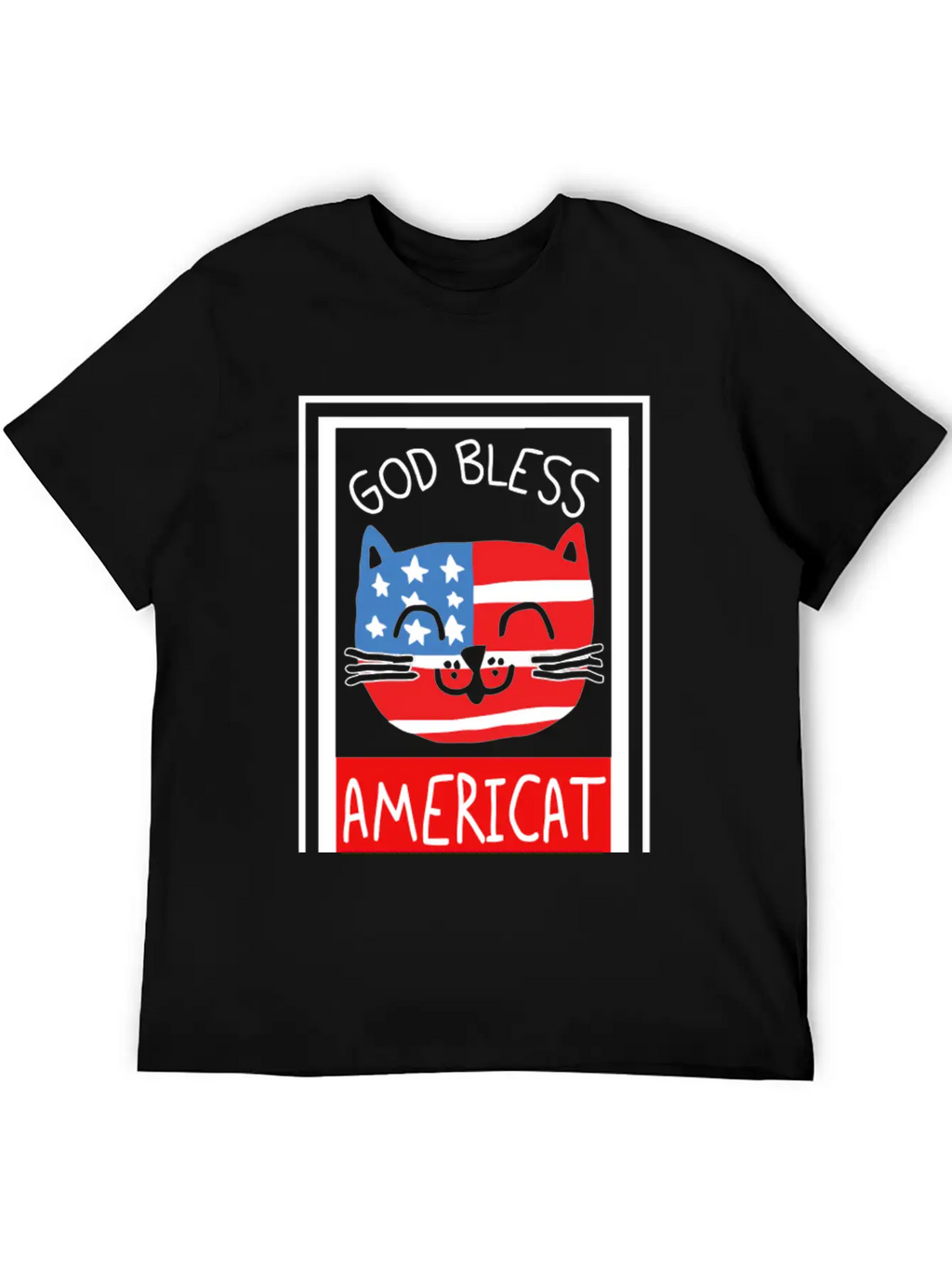 God Bless Americat Unisex Short Sleeve Soft Cotton T-Shirt – Casual Everyday Wear