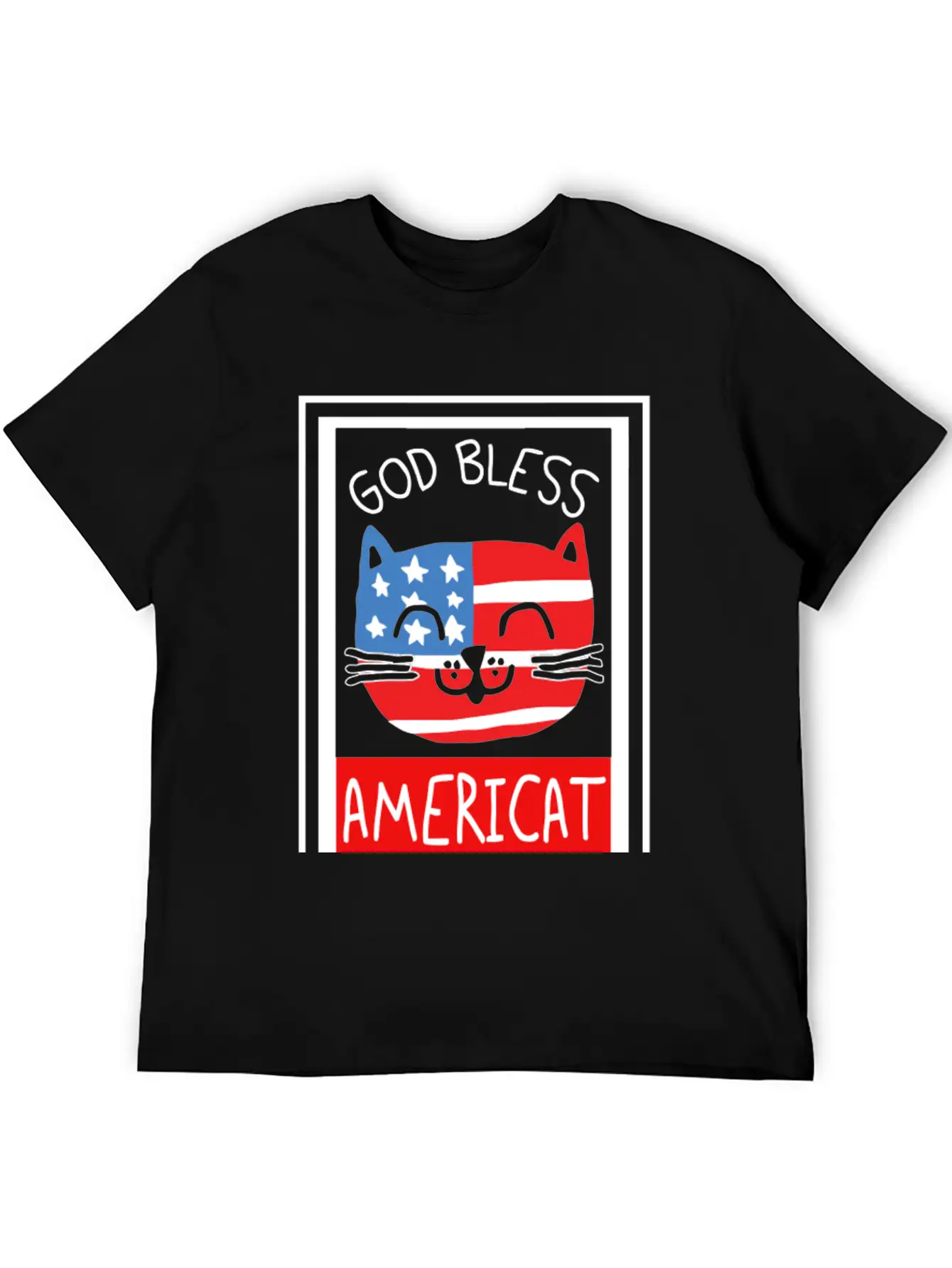 God Bless Americat Unisex Short Sleeve Soft Cotton T-Shirt – Casual Everyday Wear
