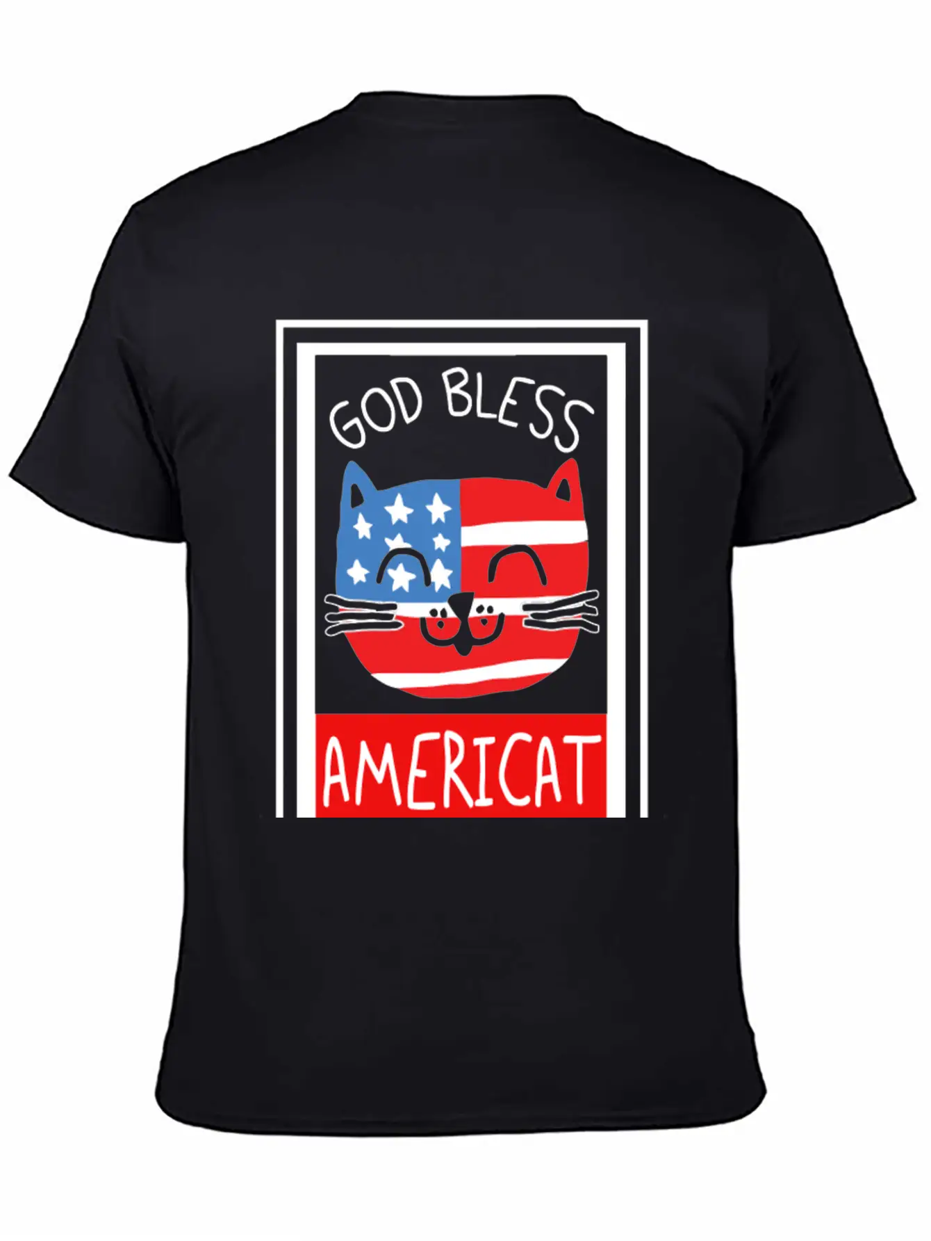 God Bless Americat Unisex Short Sleeve Soft Cotton T-Shirt – Casual Everyday Wear