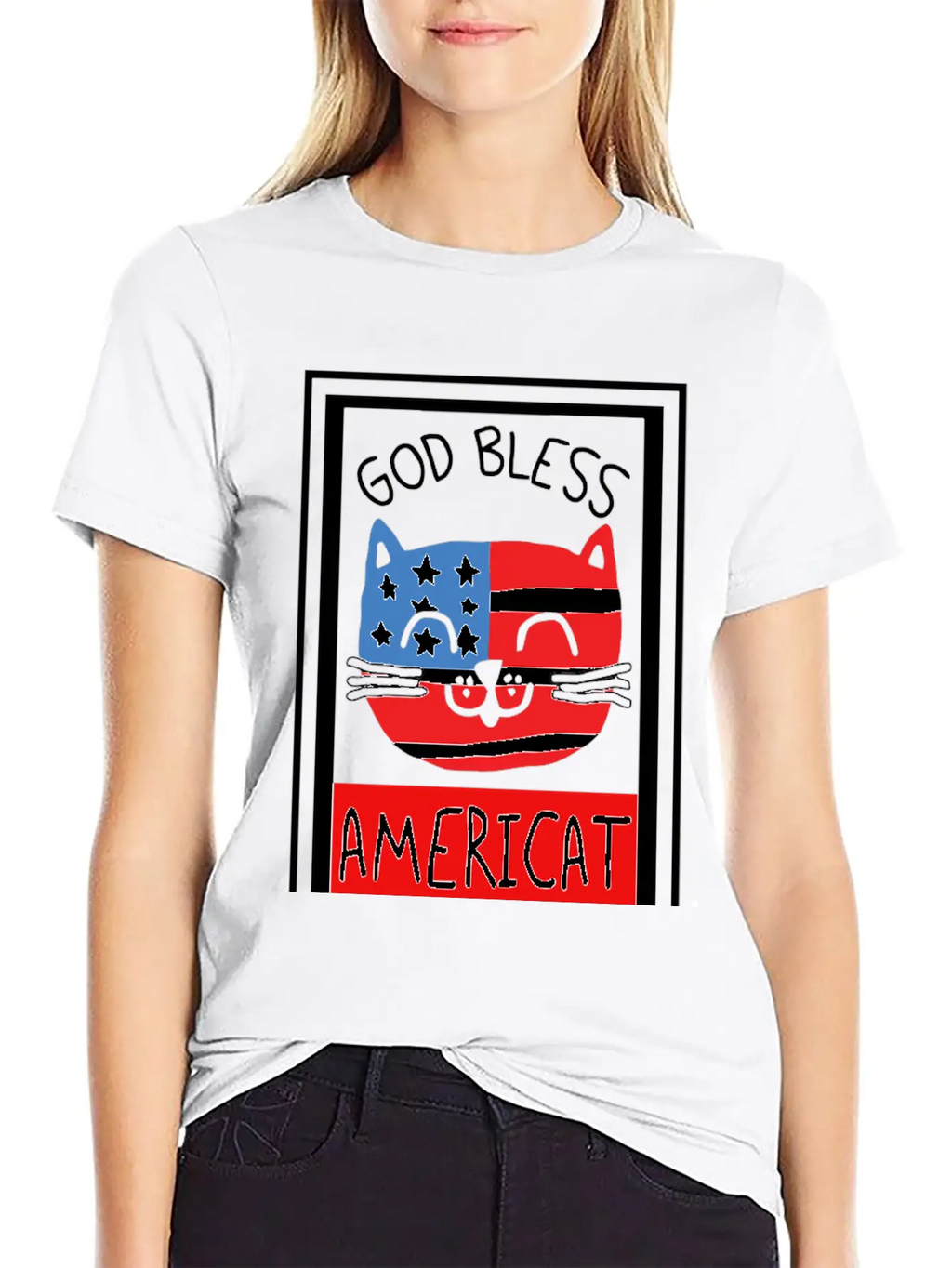 God Bless Americat Unisex Short Sleeve Soft Cotton T-Shirt – Casual Everyday Wear