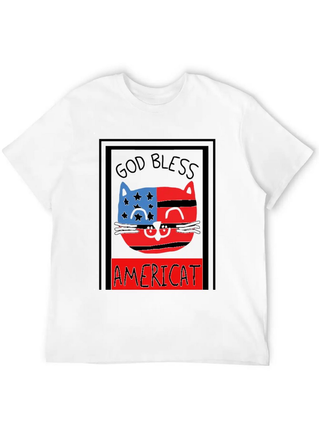 God Bless Americat Unisex Short Sleeve Soft Cotton T-Shirt – Casual Everyday Wear