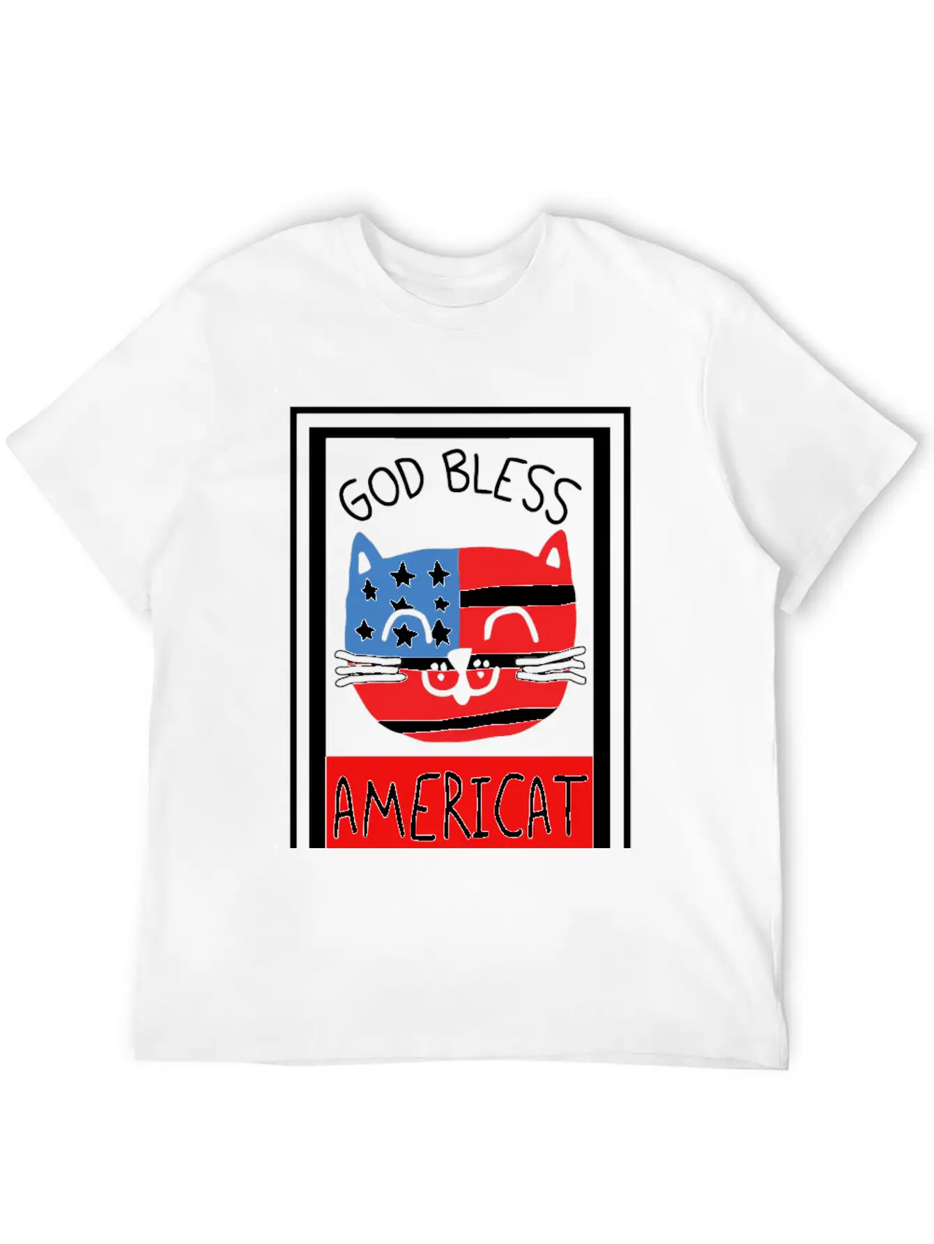 God Bless Americat Unisex Short Sleeve Soft Cotton T-Shirt – Casual Everyday Wear