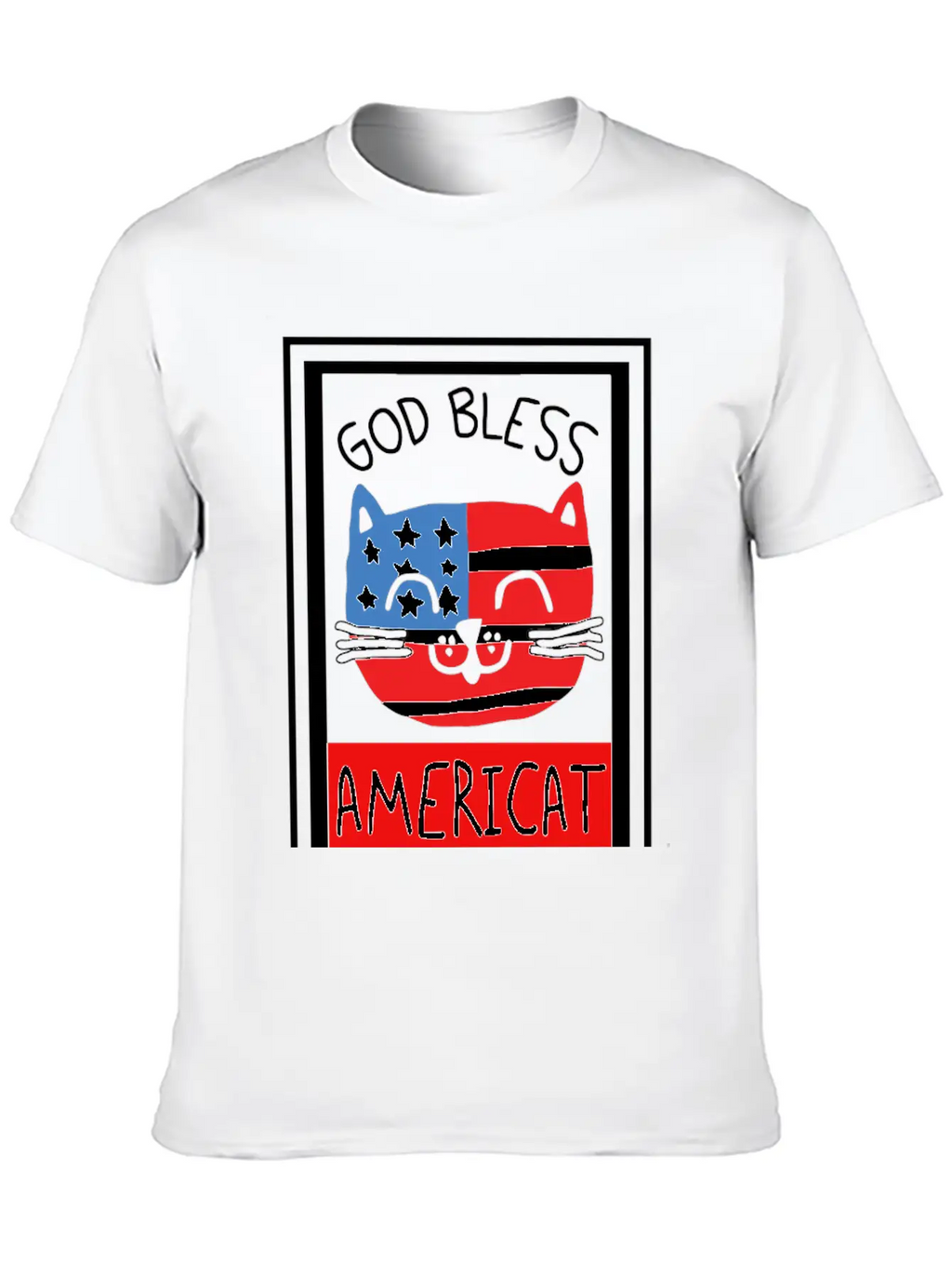 God Bless Americat Unisex Short Sleeve Soft Cotton T-Shirt – Casual Everyday Wear
