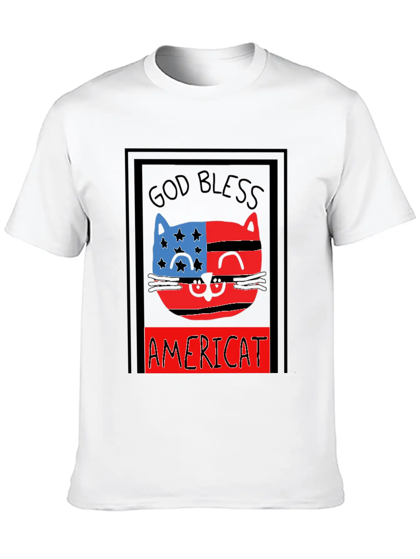 God Bless Americat Unisex Short Sleeve Soft Cotton T-Shirt – Casual Everyday Wear