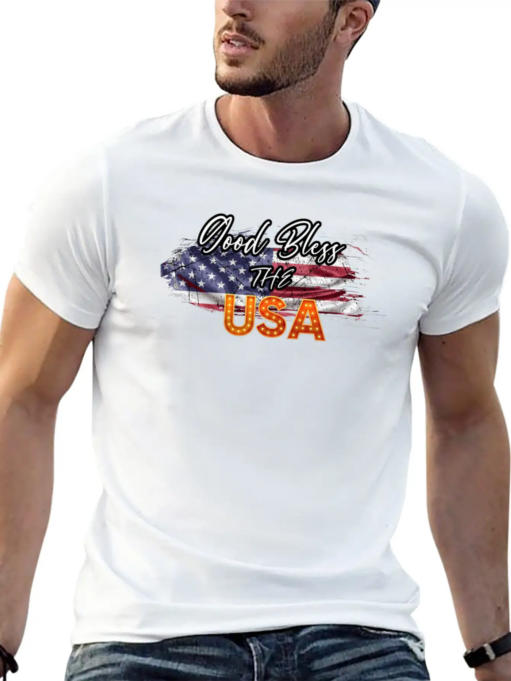 God Bless The USA Unisex Casual T-Shirt – Clean Design For Daily Comfort
