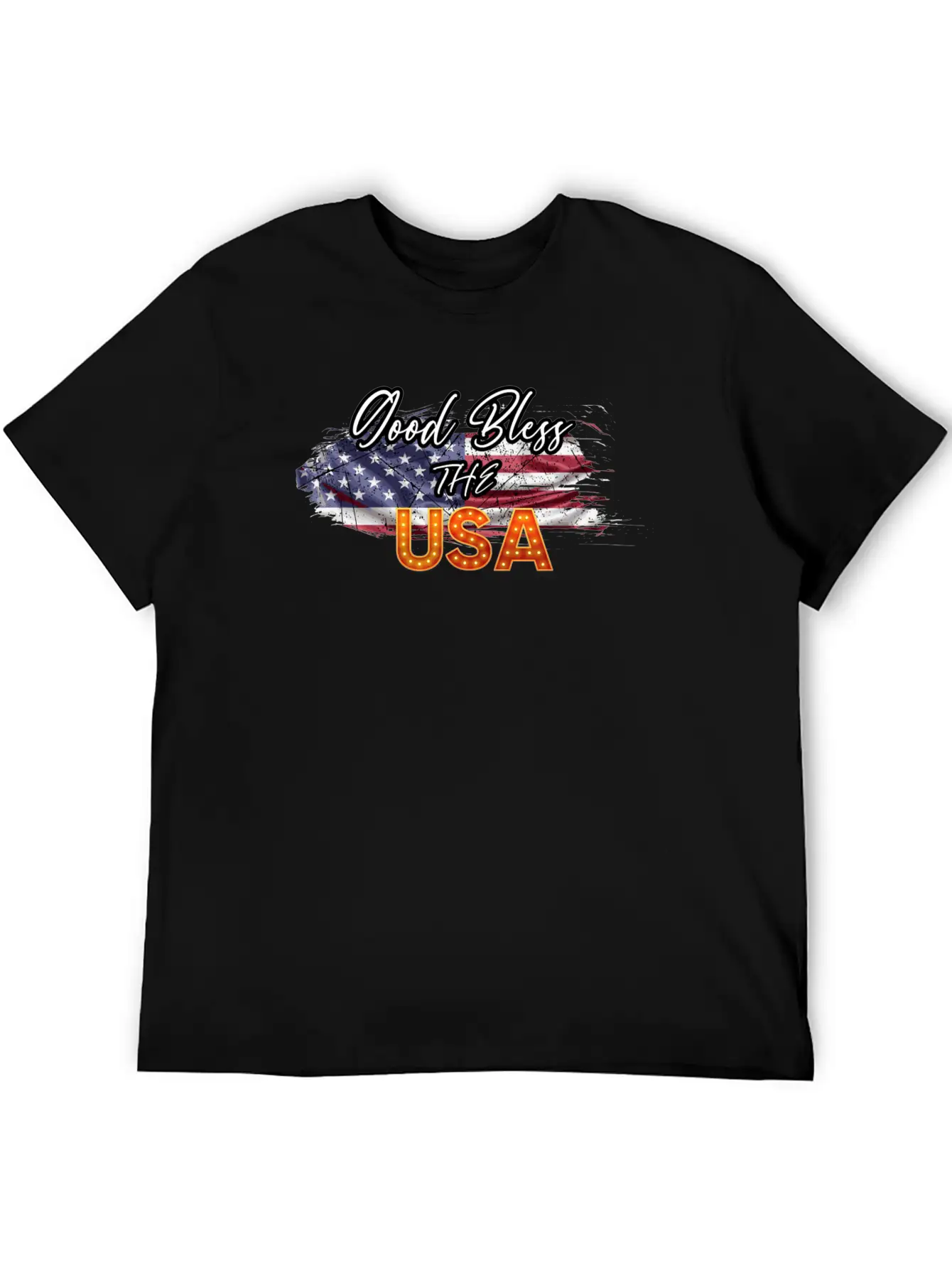 God Bless The USA Unisex Casual T-Shirt – Clean Design For Daily Comfort