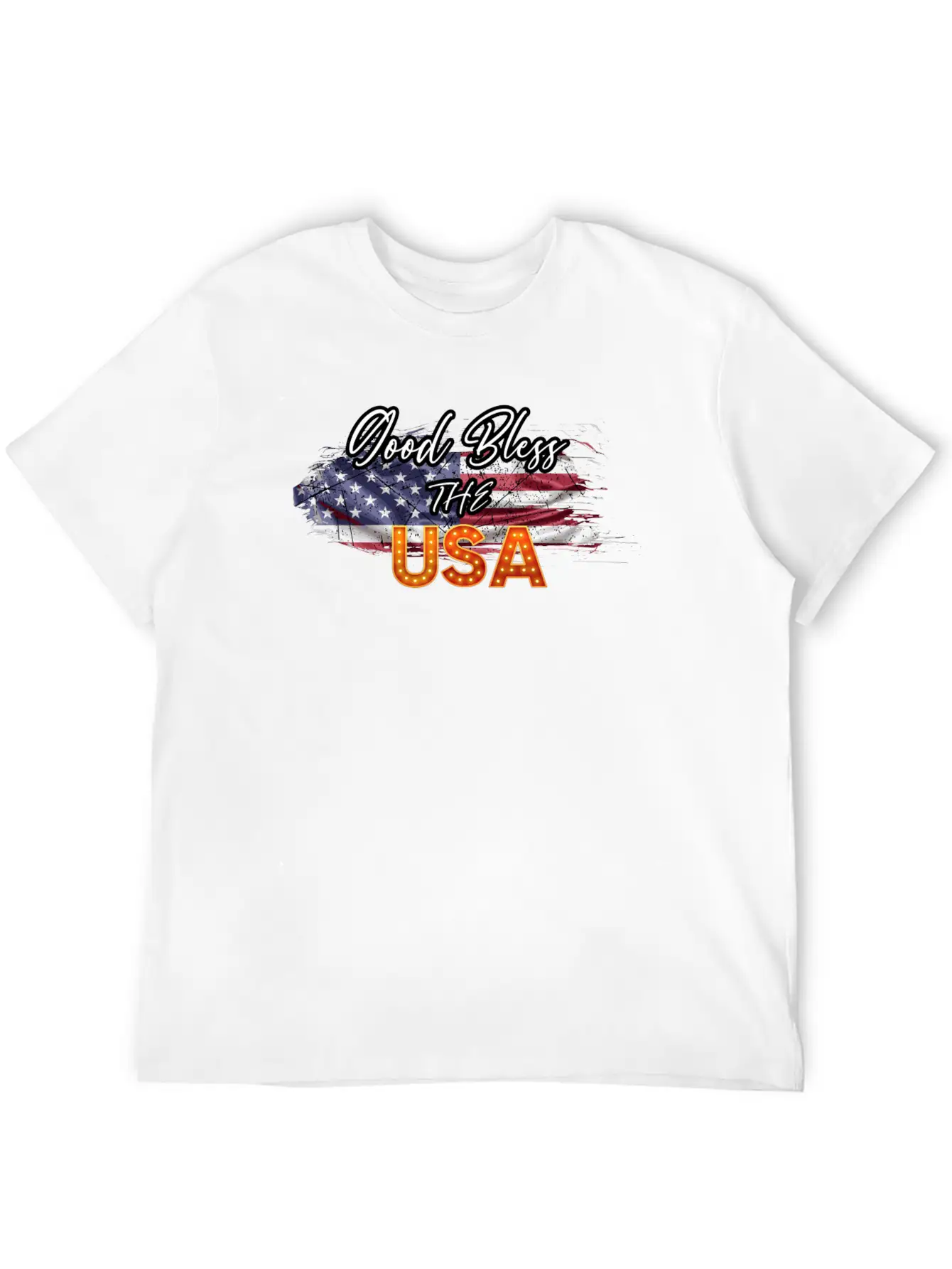 God Bless The USA Unisex Casual T-Shirt – Clean Design For Daily Comfort