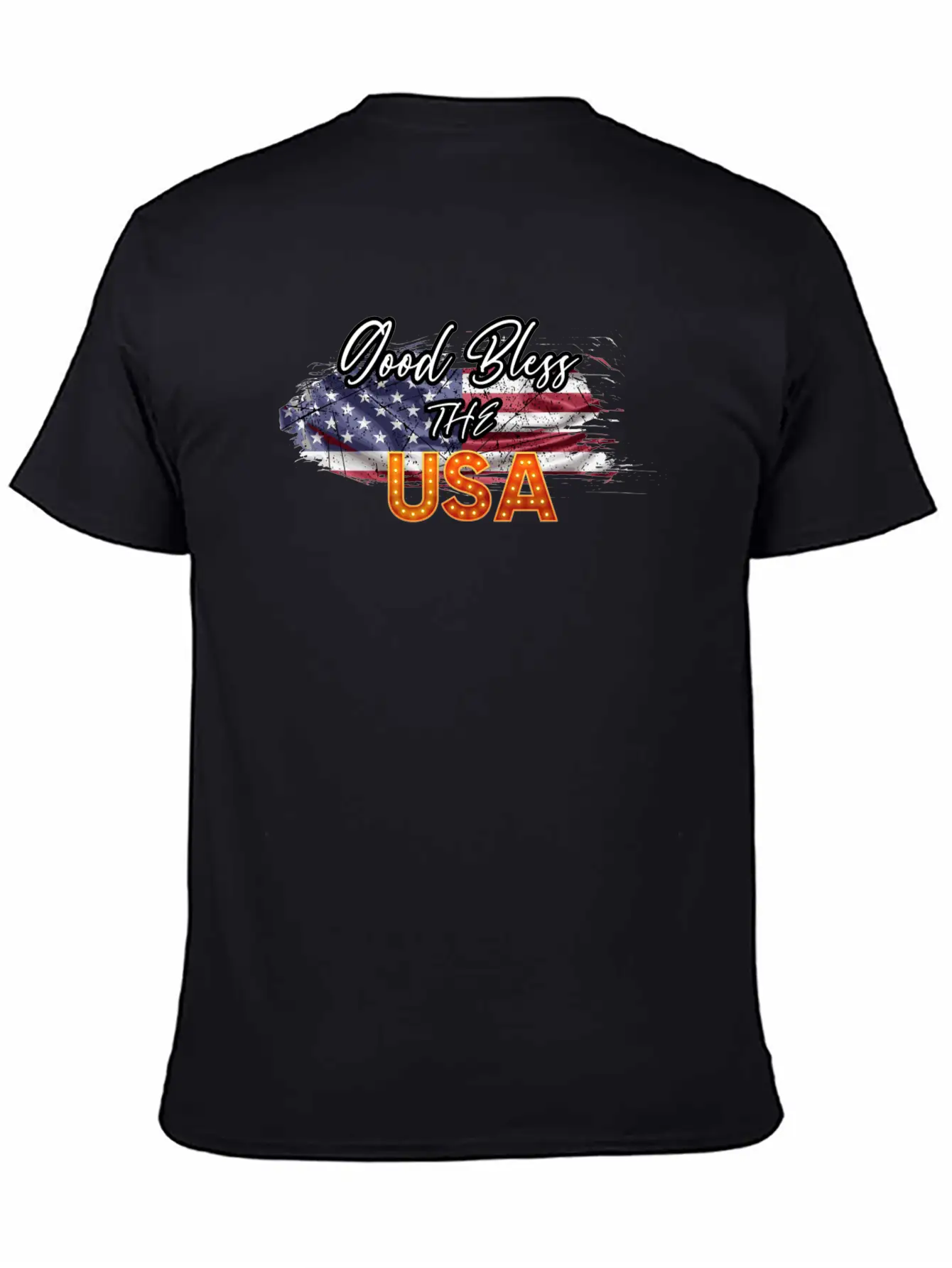 God Bless The USA Unisex Casual T-Shirt – Clean Design For Daily Comfort