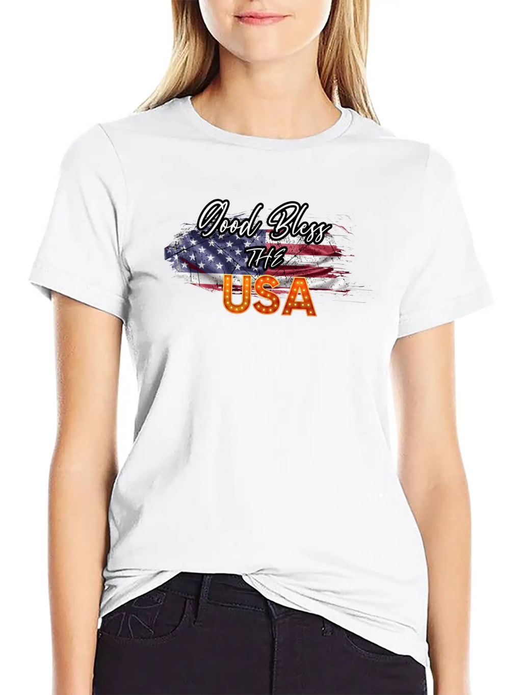 God Bless The USA Unisex Casual T-Shirt – Clean Design For Daily Comfort